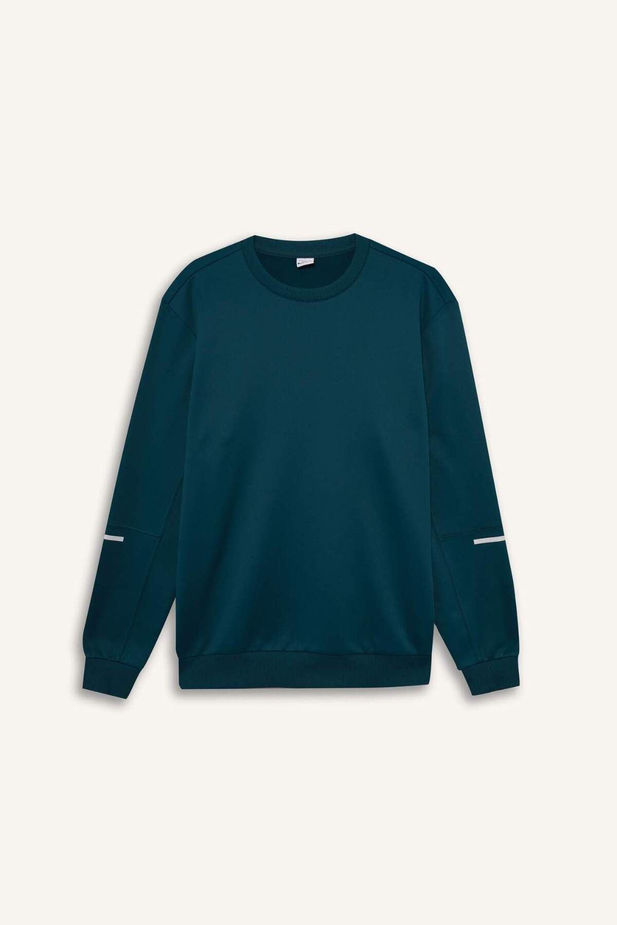 DeFacto Sıcak Tutan Standart Fit Bisiklet Yaka Sporcu Sweatshirt F2379AX25WN görsel 4