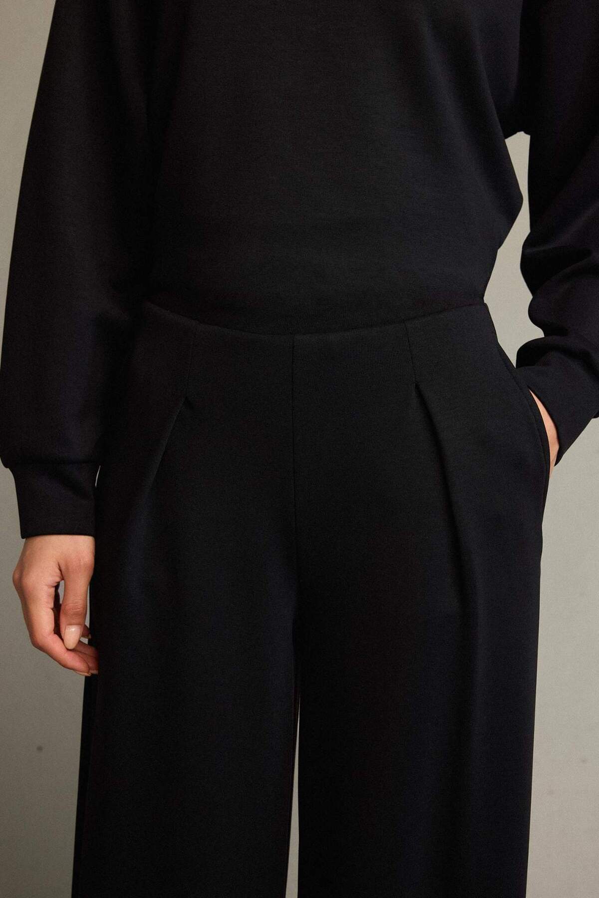 DeFacto Regular Fit Normal Bel Düz Paça Modal Pantolon G2911AX25AU görsel 6