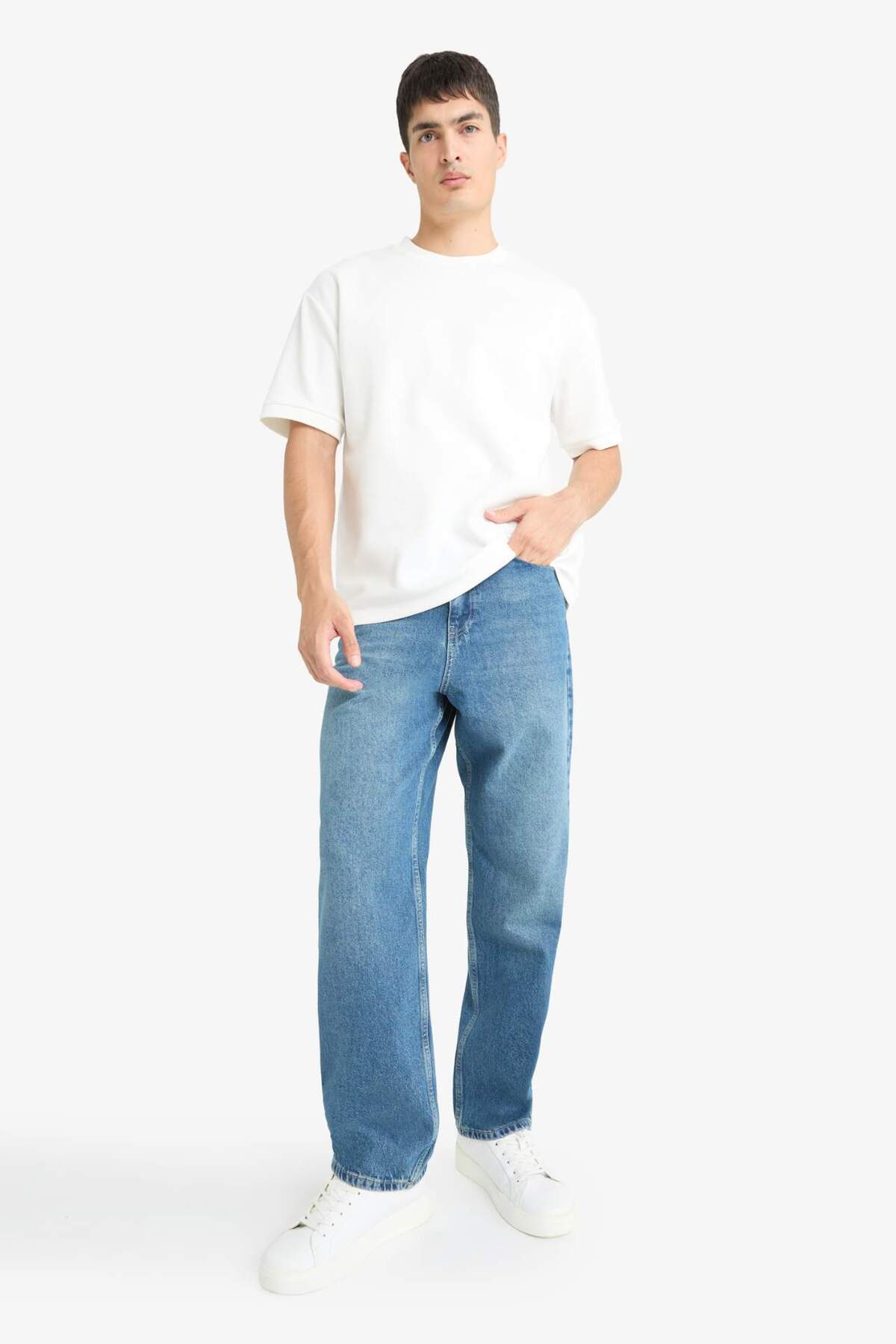 Defacto  Baggy Fit Geniş Paça Jean Pantolon G2622AX25AU