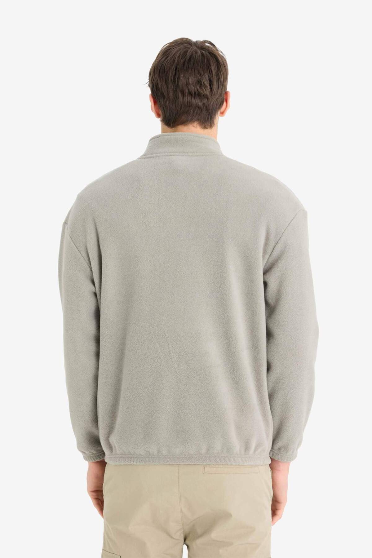 Defacto  Yarım Fermuarlı Polar Sweatshirt E8632AX25WN - Görsel 6