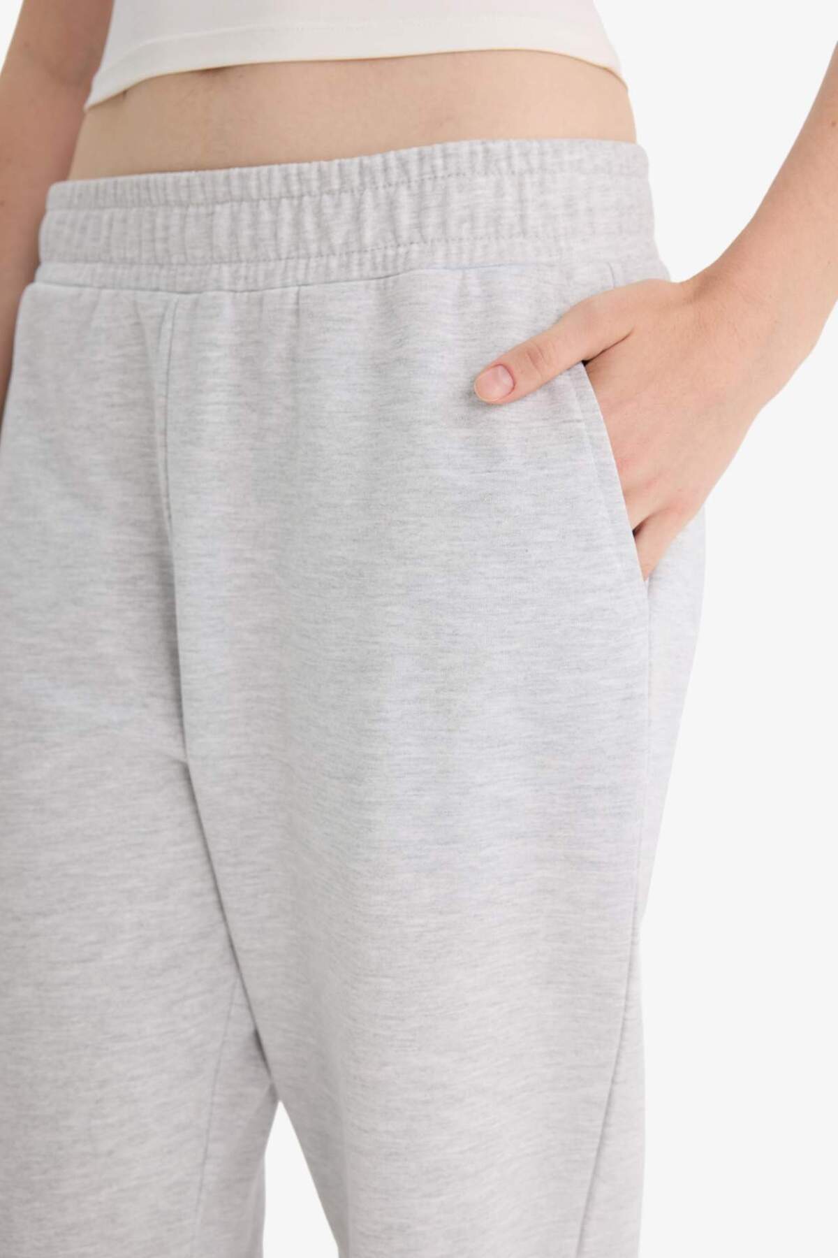 Defacto  Beli Lastikli Jogger Eşofman Altı X5391AZ25WN - Görsel 5