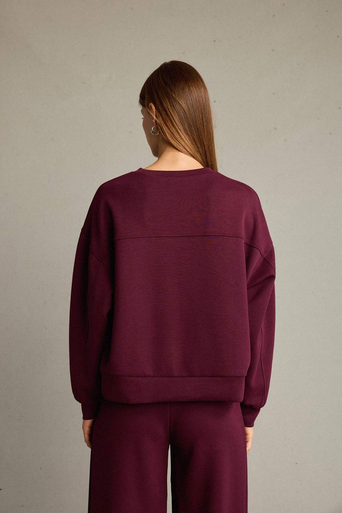 DeFacto Bisiklet Yaka Modal Sweatshirt G2913AX25AU görsel 6