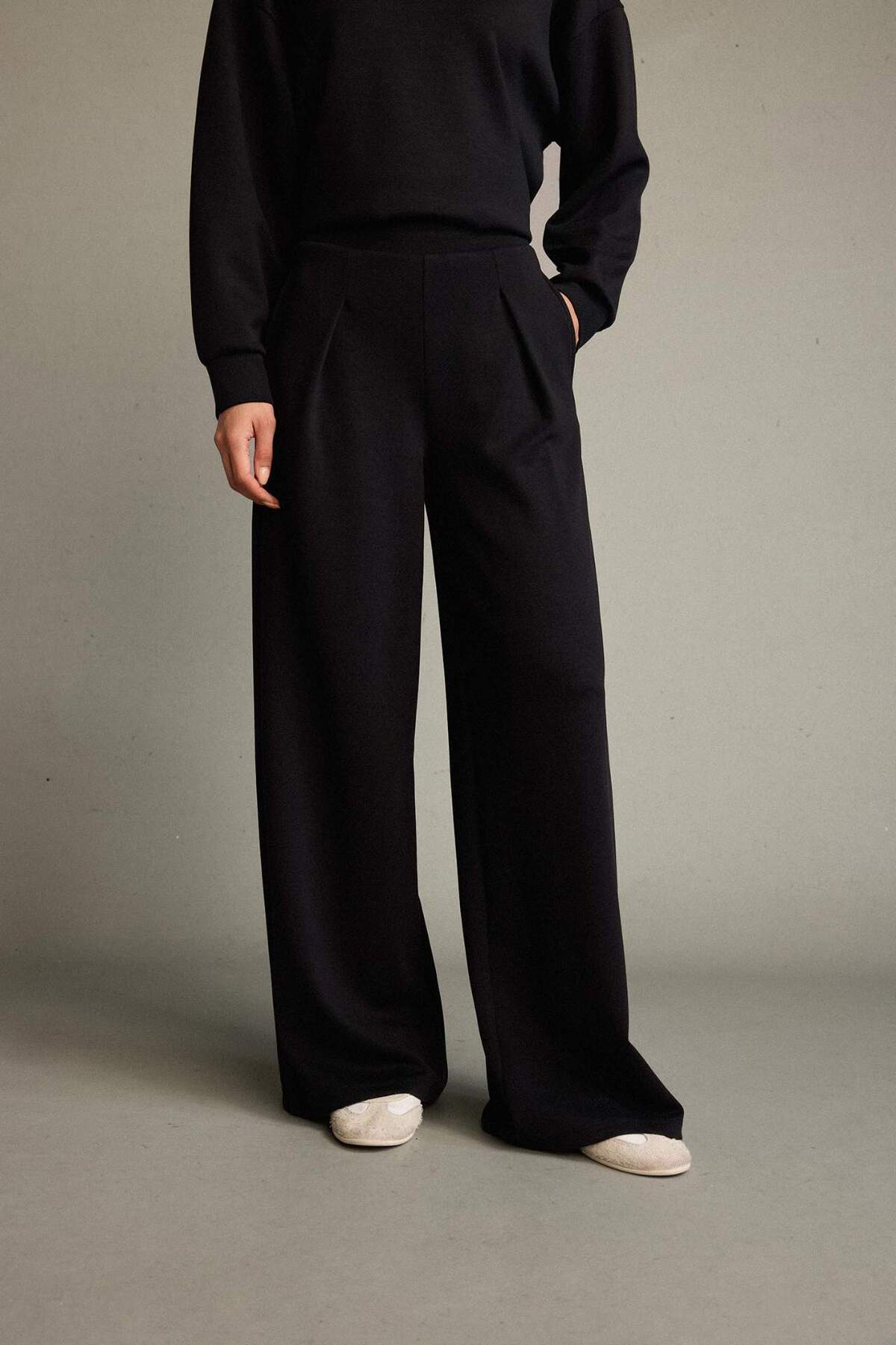 DeFacto Regular Fit Normal Bel Düz Paça Modal Pantolon G2911AX25AU görsel 5
