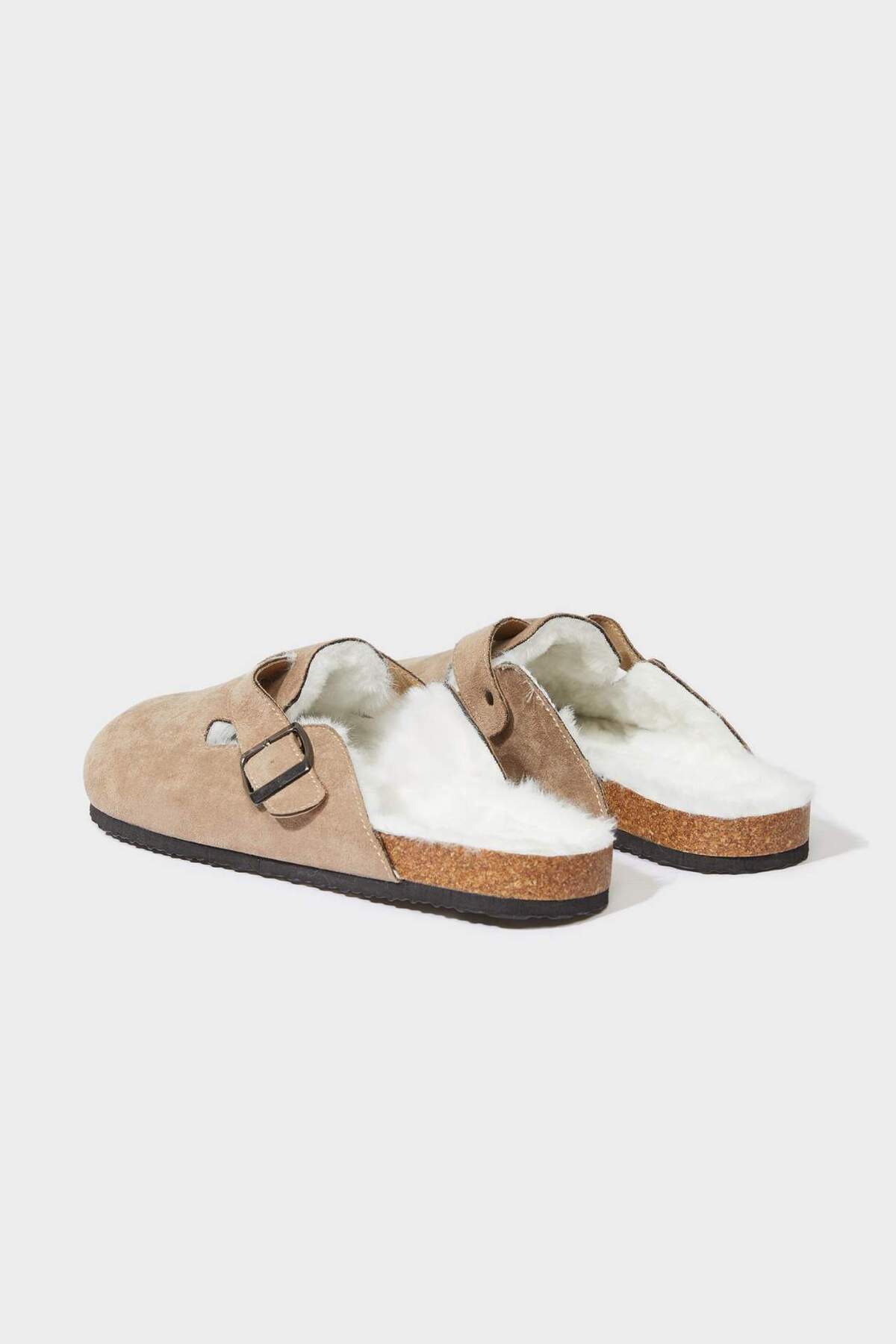 Defacto  Erkek Düz Taban Süet Ev Terliği F0481AX25WN - Görsel 4