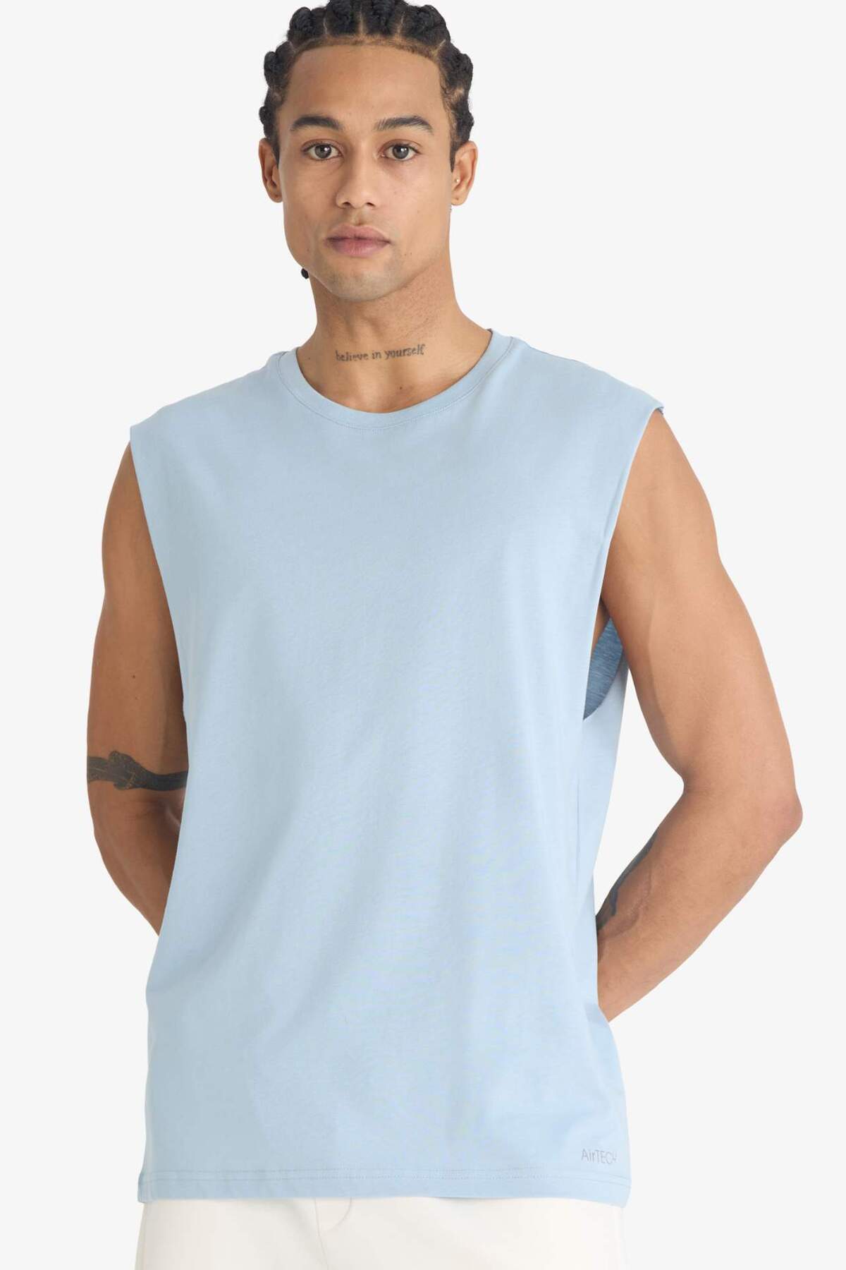 Boxy Fit Crew Neck Athlete Singlet A1821AX25HS