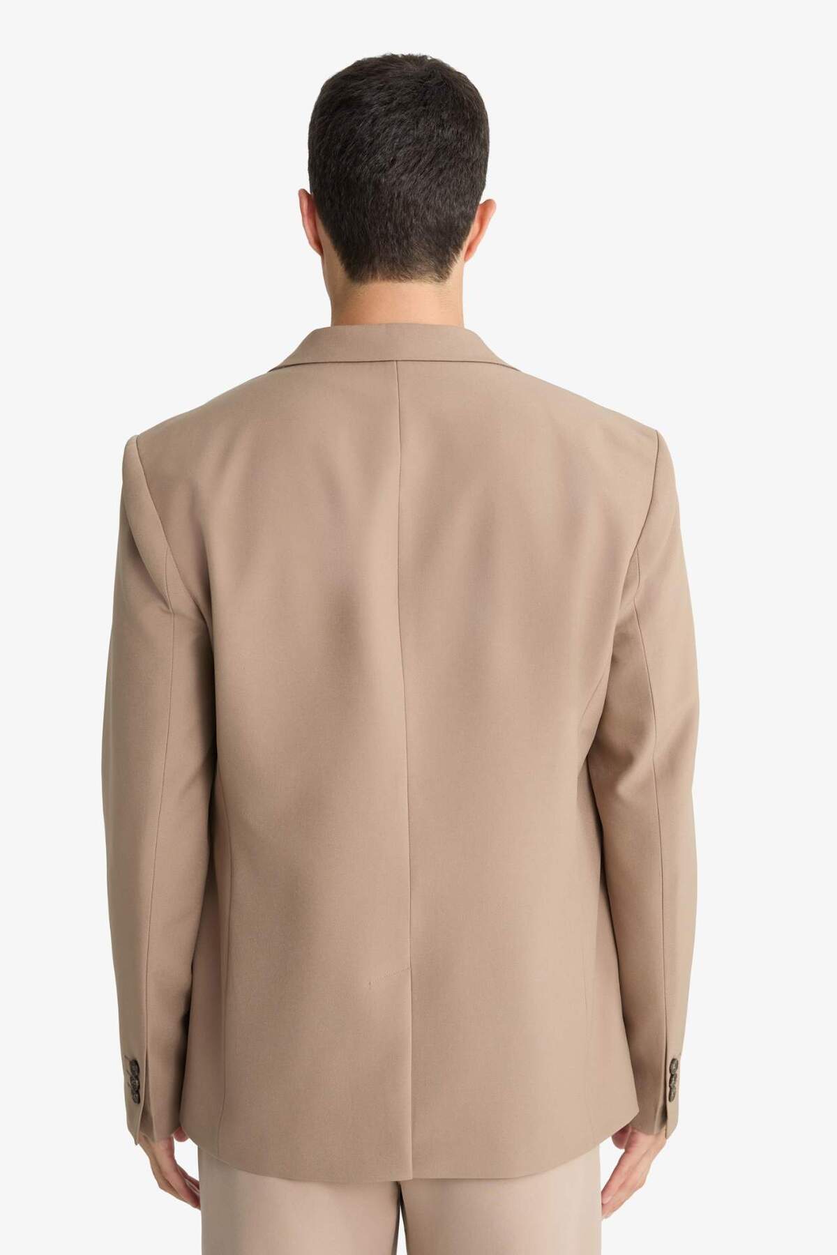 Defacto  Slim Fit Dar Kesim Çapraz Dokuma Düğmeli Blazer Ceket F7232AX25AU - Görsel 8