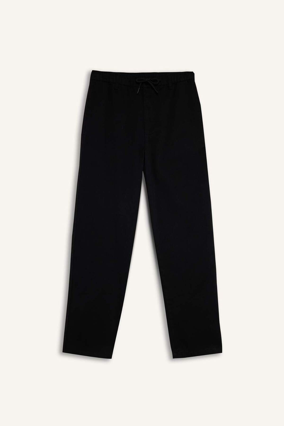 Beli Bağcıklı Wide Leg Pantolon F6131AX25AU — مشکی — تصویر 4 از 6