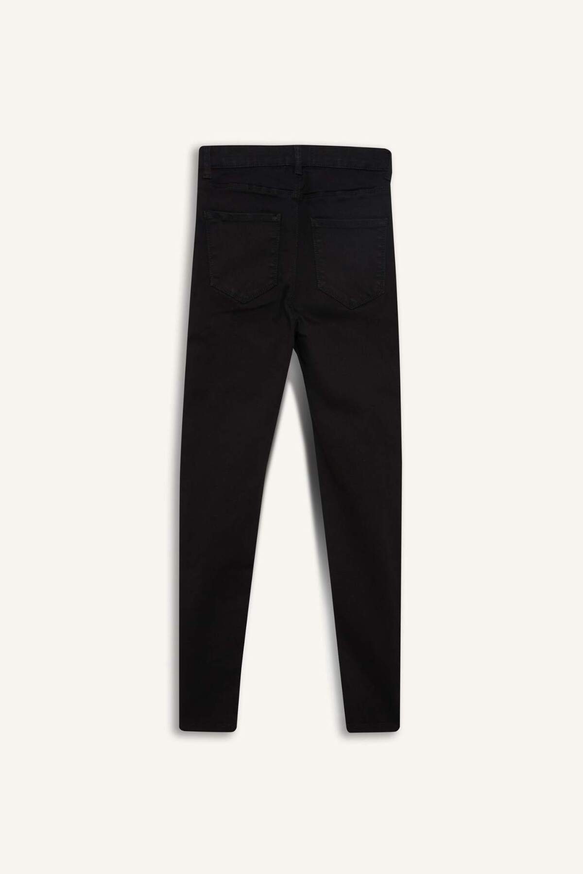 Defacto  Kısa Geniş Paça Yüksek Bel Bilek Boy Jean Pantolon F2940AX25WN - Görsel 8