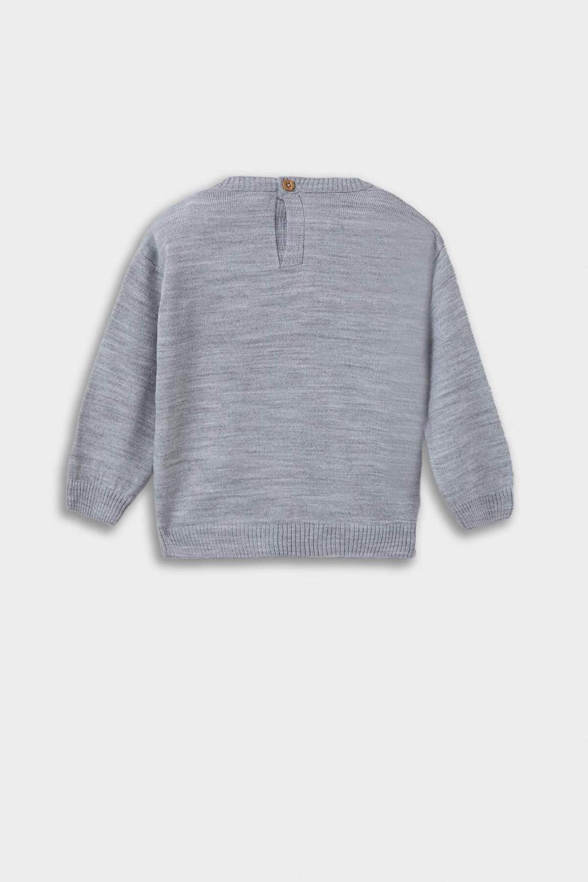 Defacto Bisiklet Yaka Araba Baskılı Triko Kazak Erkek Bebek F2586A525WN fotoğrafı 5 (önizleme)