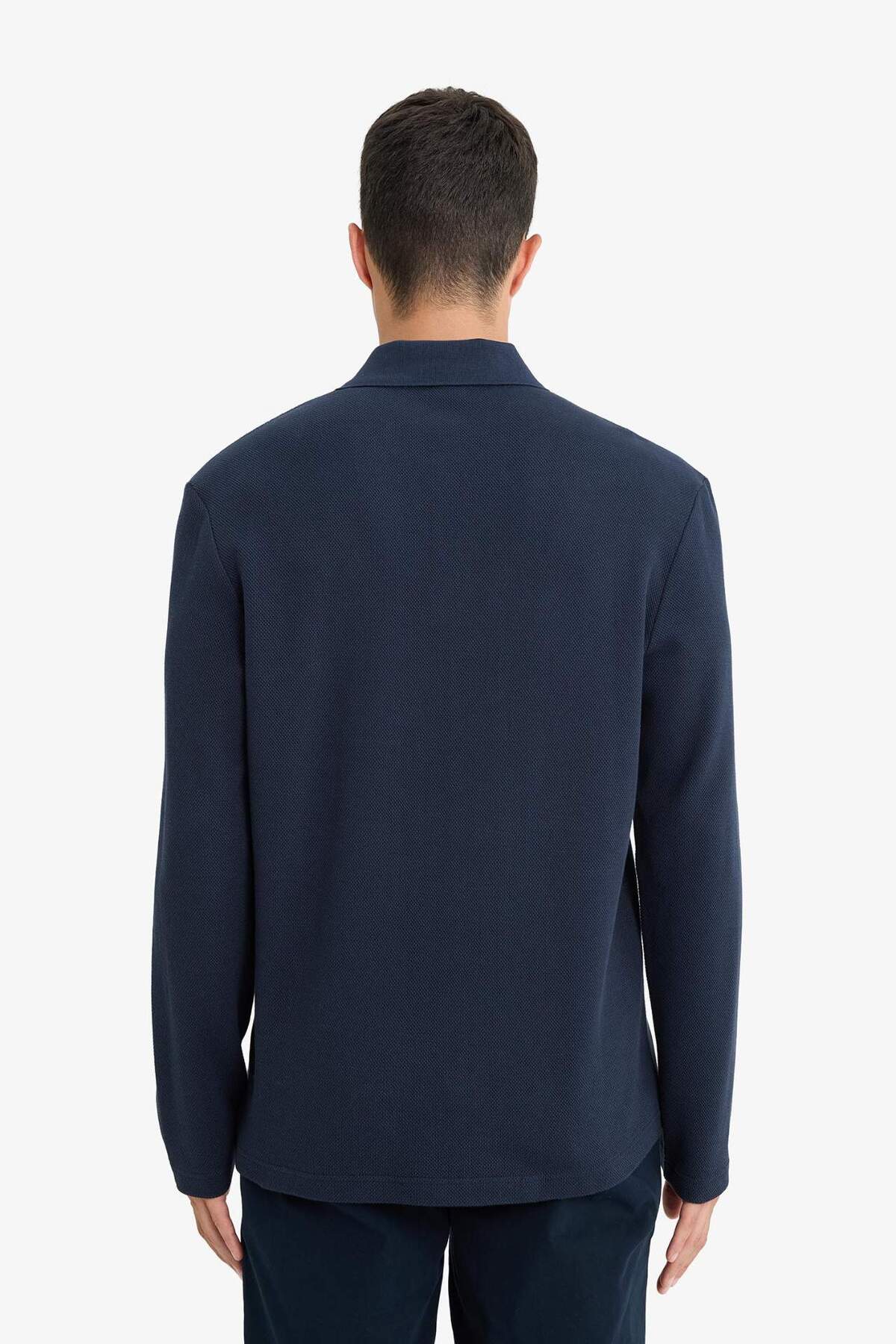 Defacto  %100 Pamuk Düğmeli Sweatshirt E9627AX25AU - Görsel 6