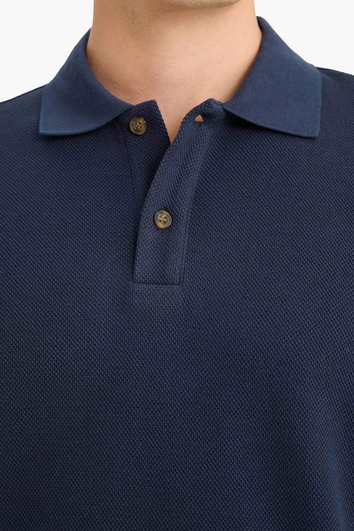 Defacto  %100 Pamuk Düğmeli Sweatshirt E9627AX25AU - Görsel 5