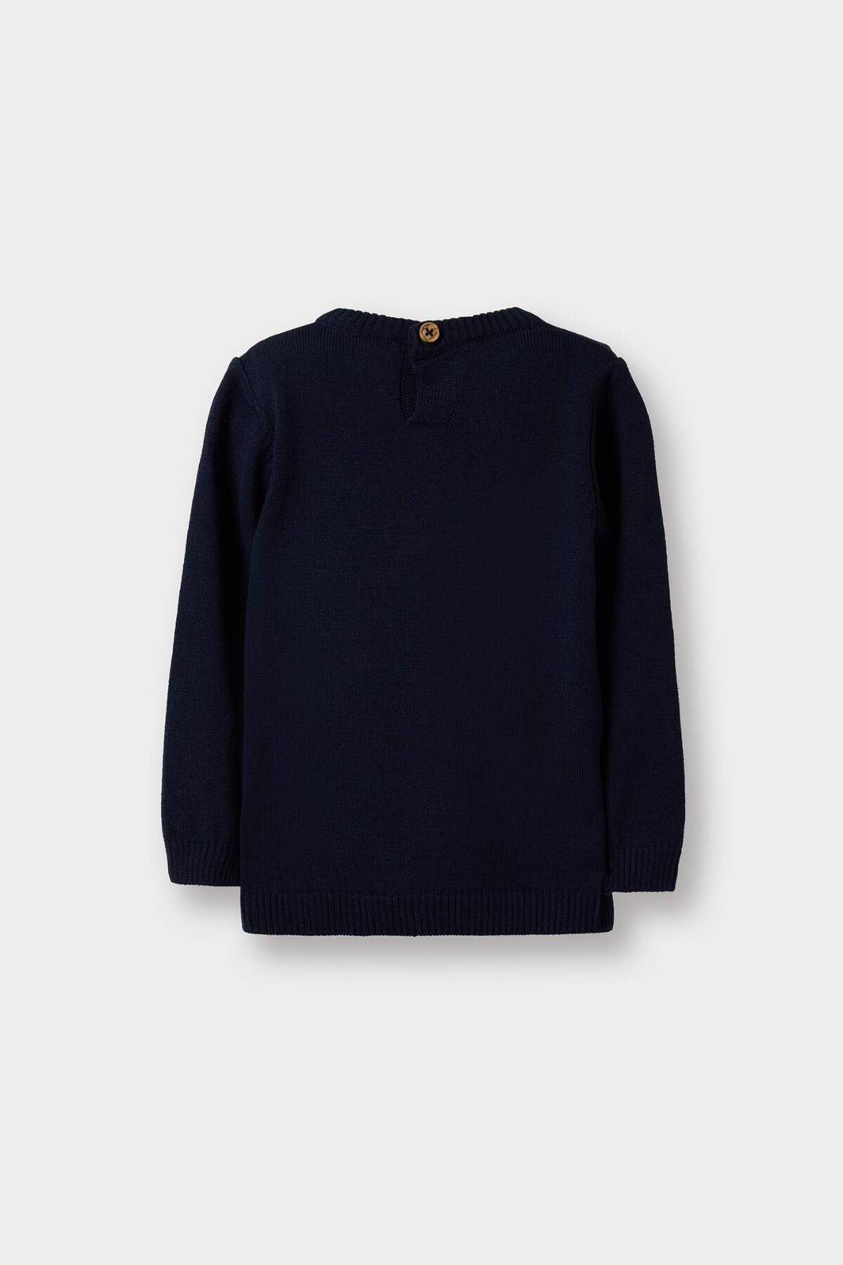 Defacto Okul Bisiklet Yaka Triko Kazak Erkek Bebek A5036A525AU fotoğrafı 3 (önizleme)