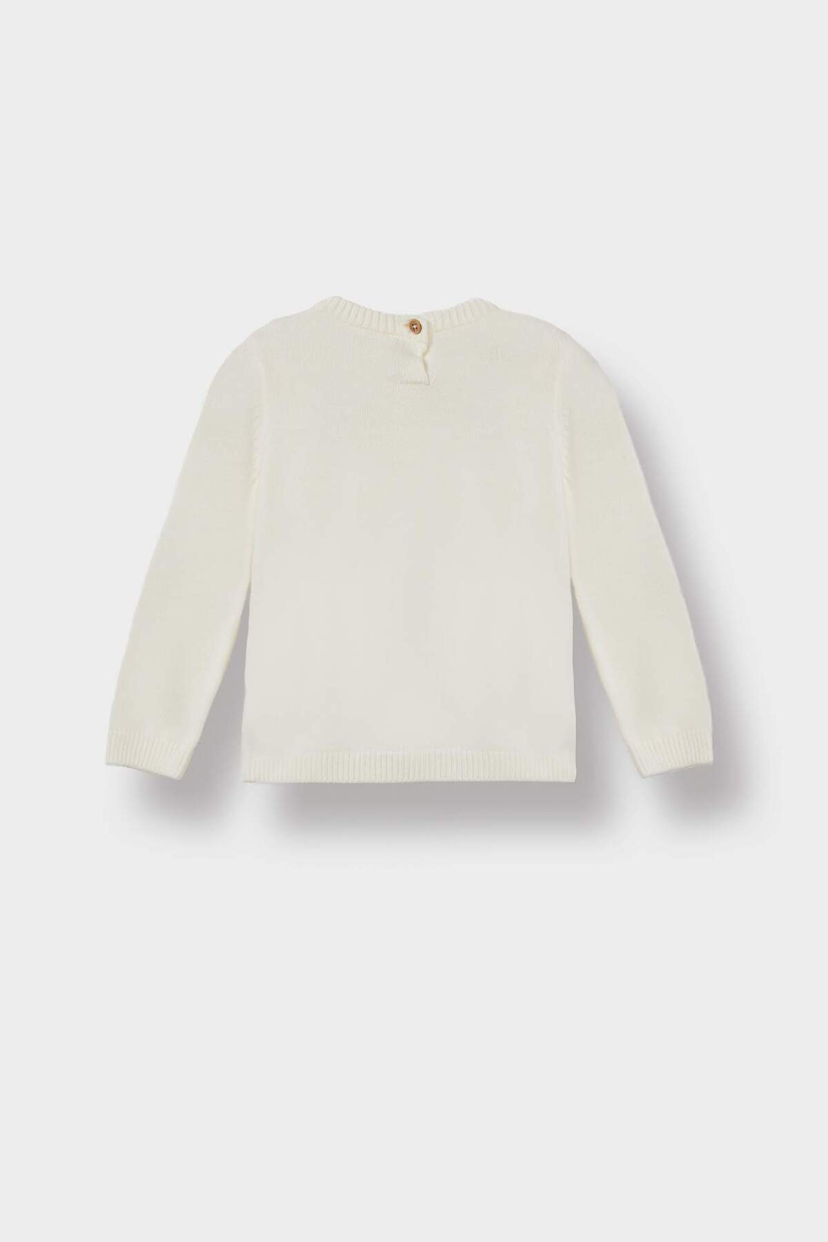 Defacto Bisiklet Yaka Triko Kazak Kız Bebek X8187A225AU fotoğrafı 3 (önizleme)