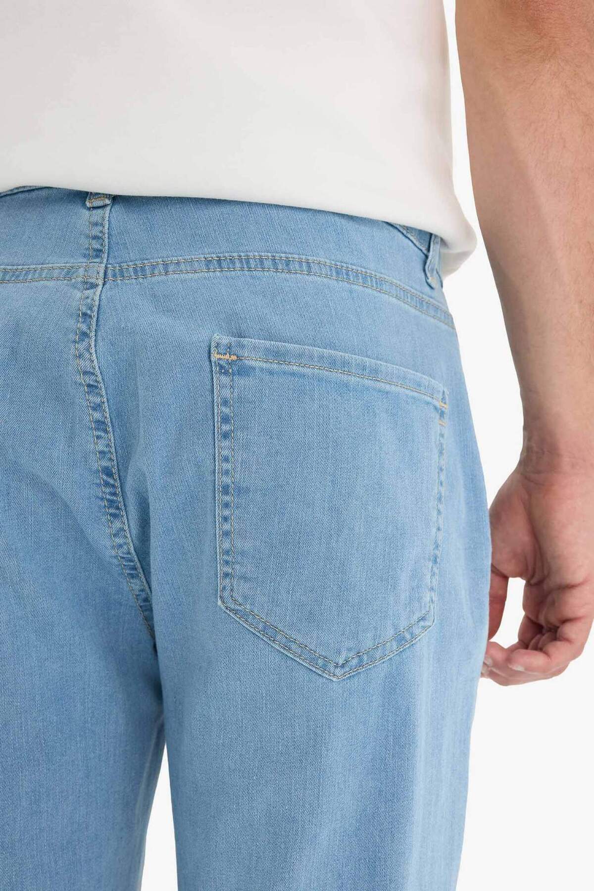 Defacto  Sergio Regular Fit Normal Bel Boru Paça Jean Pantolon F5646AX25AU - Görsel 6