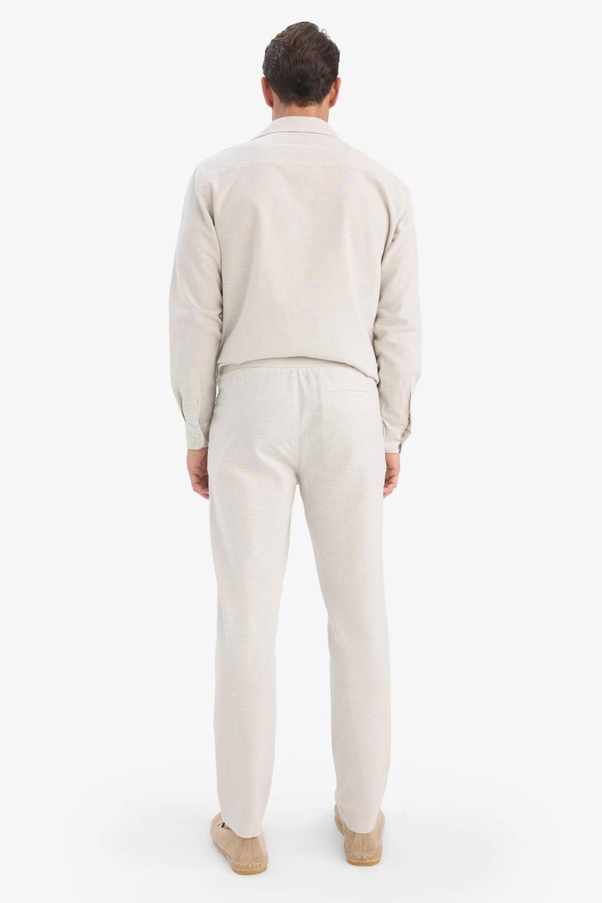 Defacto  %100 Pamuk Slim Fit Pantolon D2671AX25AU - Görsel 4