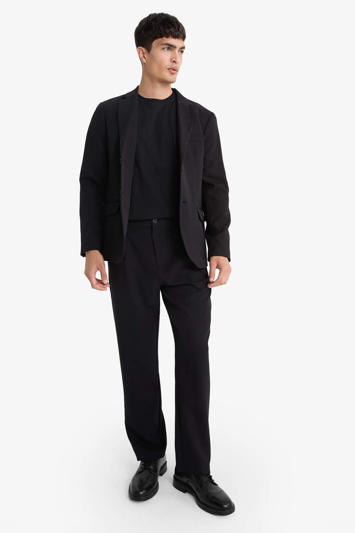 Defacto  Slim Fit Dar Kesim Düğmeli Blazer Ceket F7575AX25AU - Görsel 2