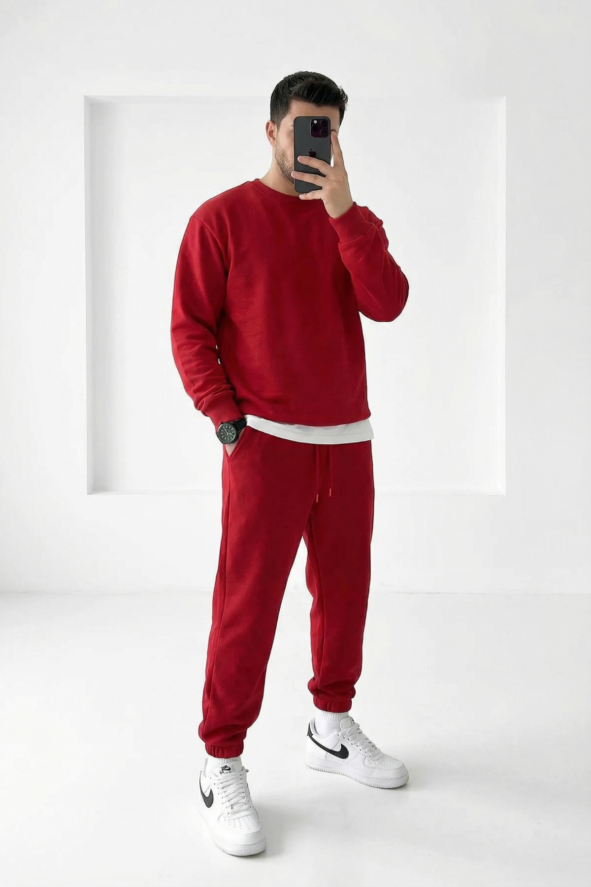 Men's Elastic Leg Three Thread Joggers