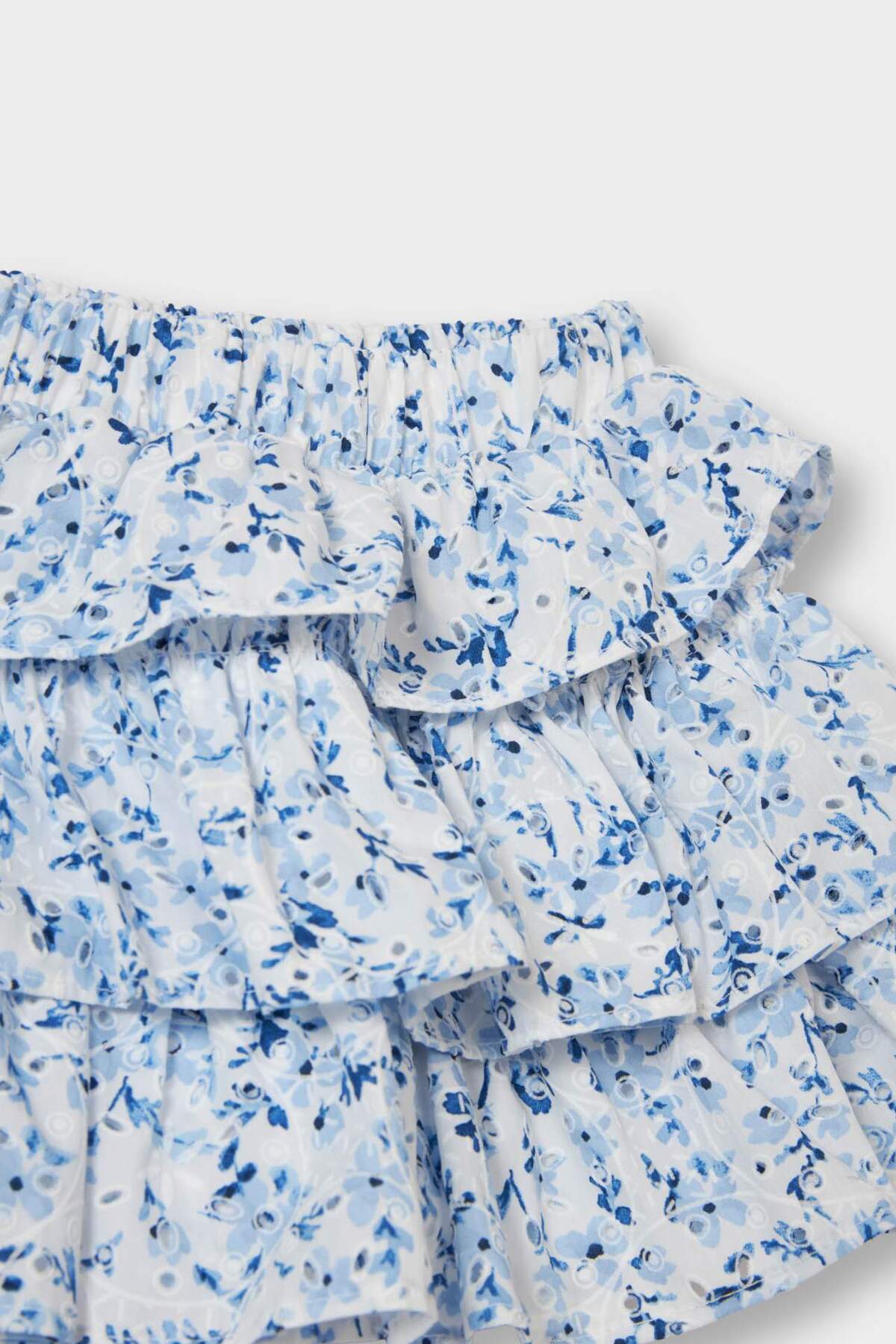 Defacto Çiçekli Brode Etek Kız Bebek F8318A525SM fotoğrafı 2 (önizleme)