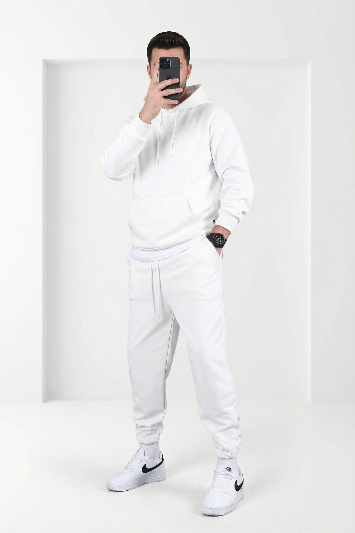 Men's Elastic Leg Three Thread Joggers