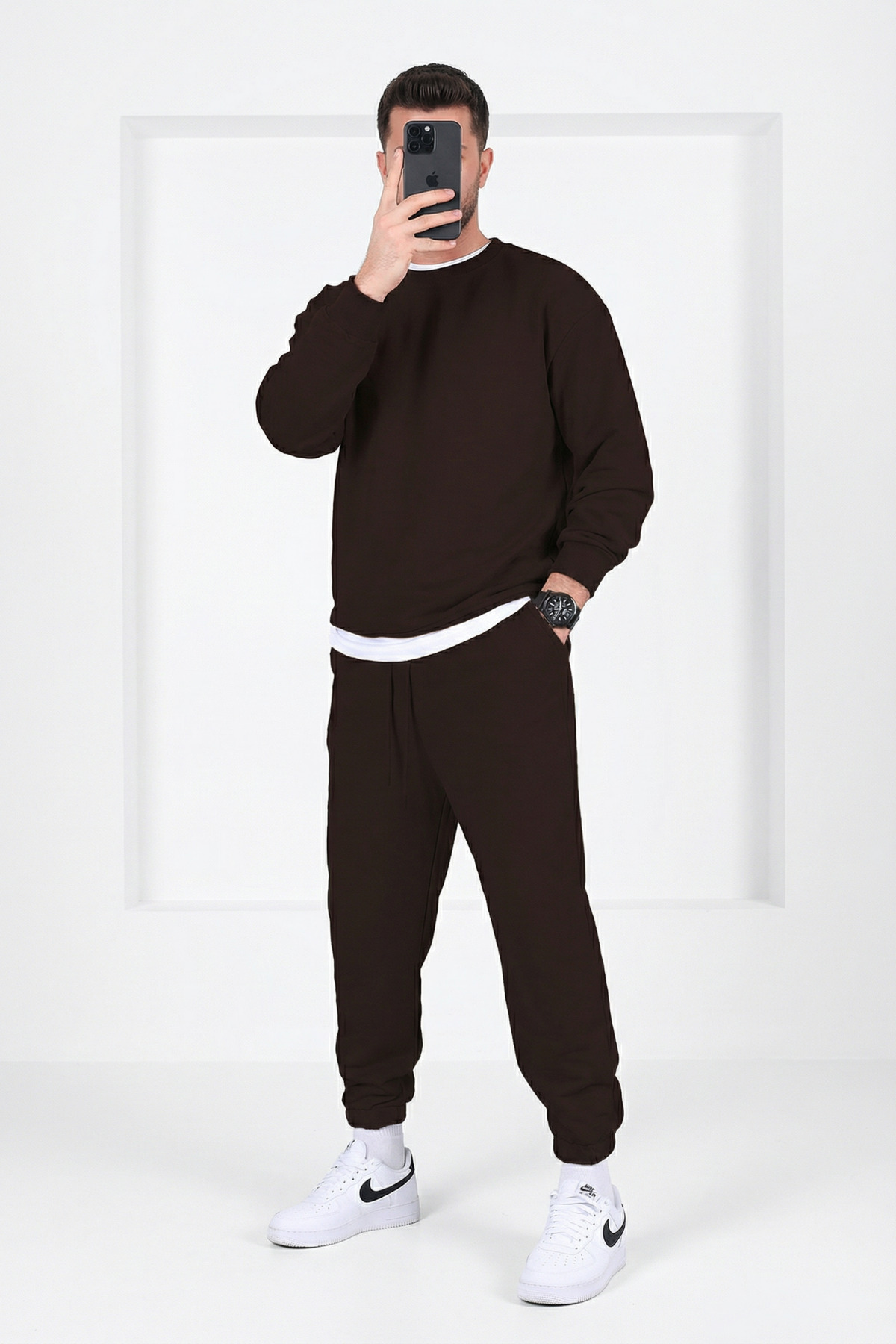 Men's Elastic Leg Three Thread Joggers