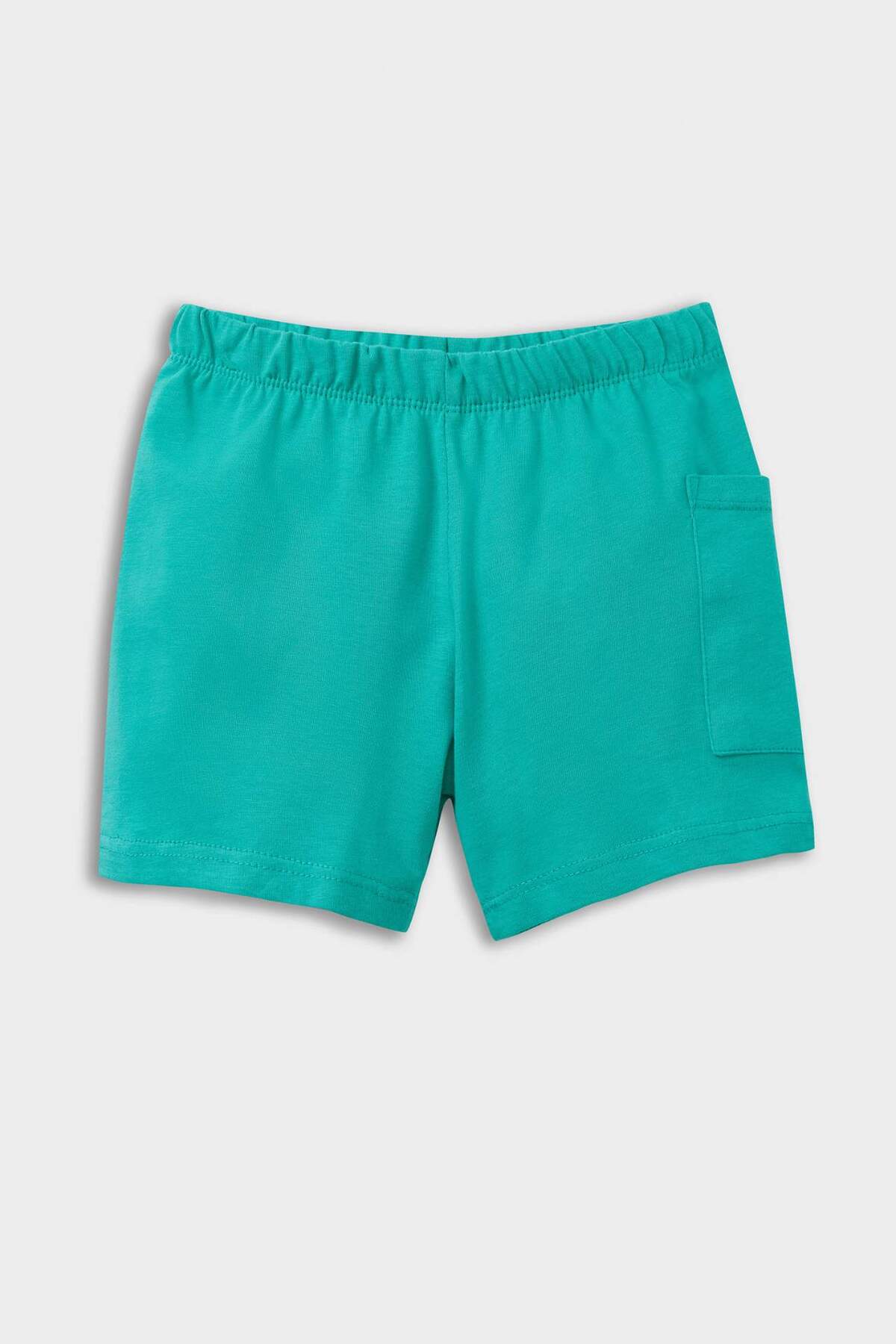 Defacto 2'li Takım Baskılı Kısa Kollu Tişört Beli Lastikli Şort Erkek Bebek E6834A525SM fotoğrafı 2 (önizleme)