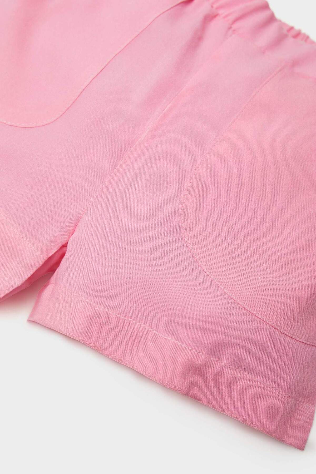 Defacto Beli Lastikli Basic Düz Şort Kız Bebek E5961A525SM fotoğrafı 3 (önizleme)