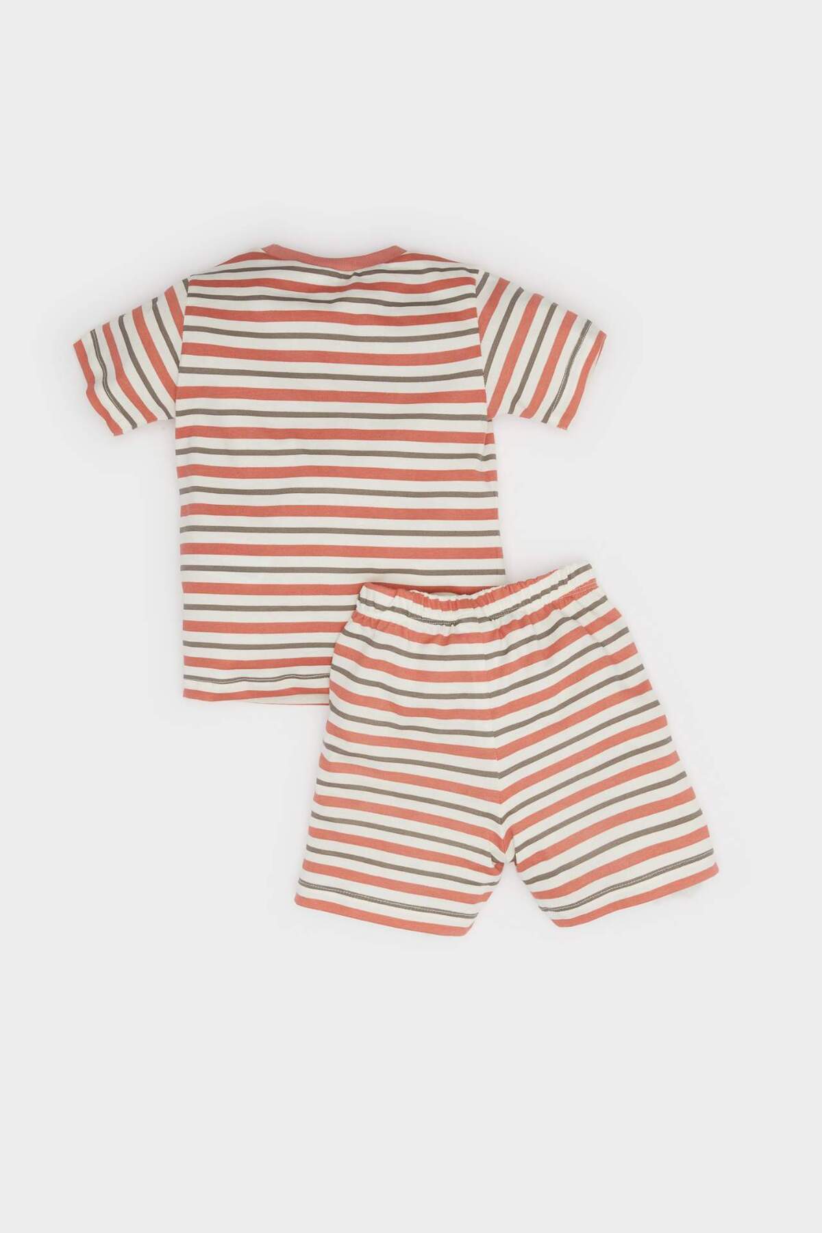 Defacto %100 Pamuklu Beli Lastikli 4lü Pijama Takımı Erkek Bebek E1188A525HS fotoğrafı 6 (önizleme)