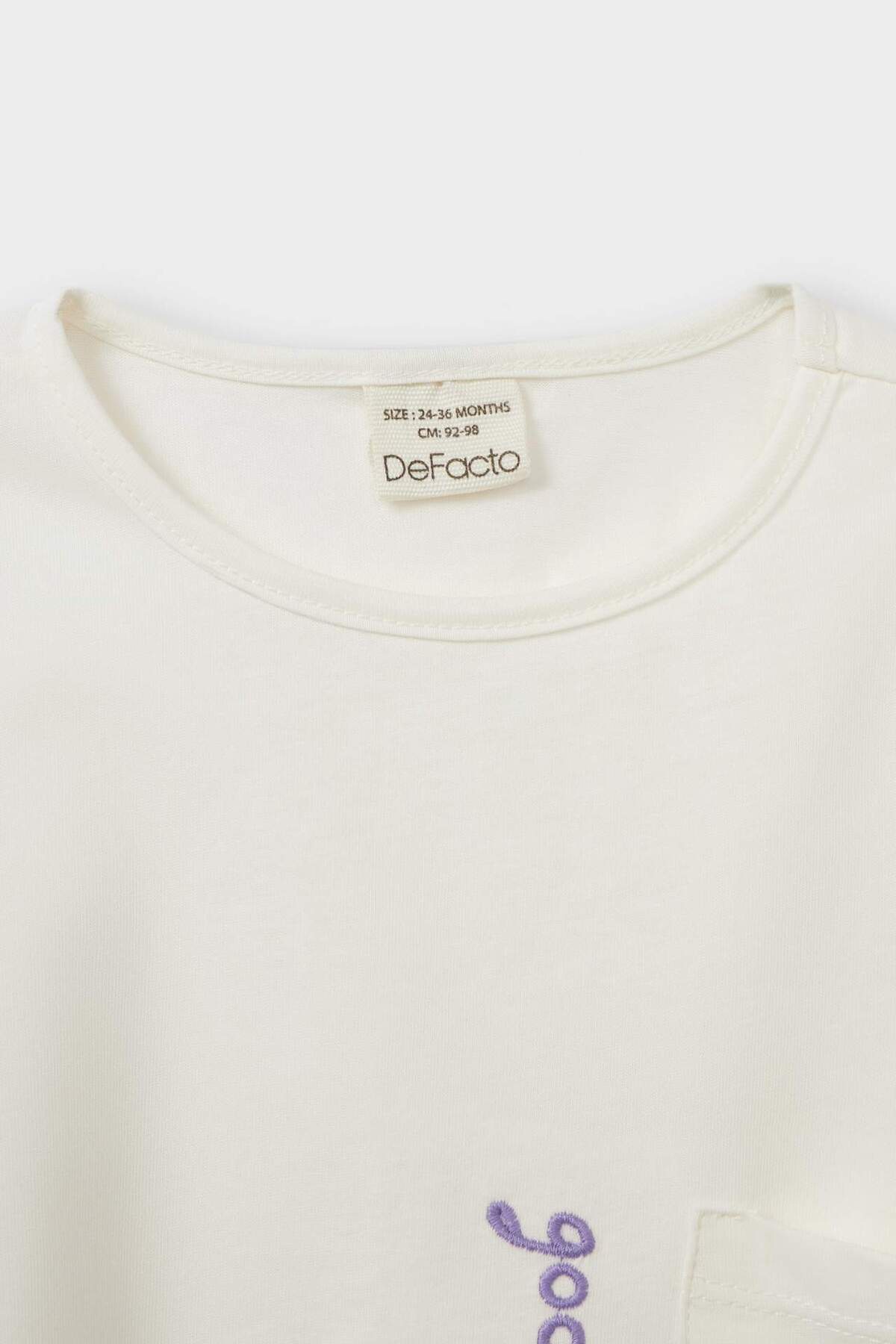 Defacto %100 Pamuklu Pijama Takımı Kız Bebek E1548A525HS fotoğrafı 3 (önizleme)