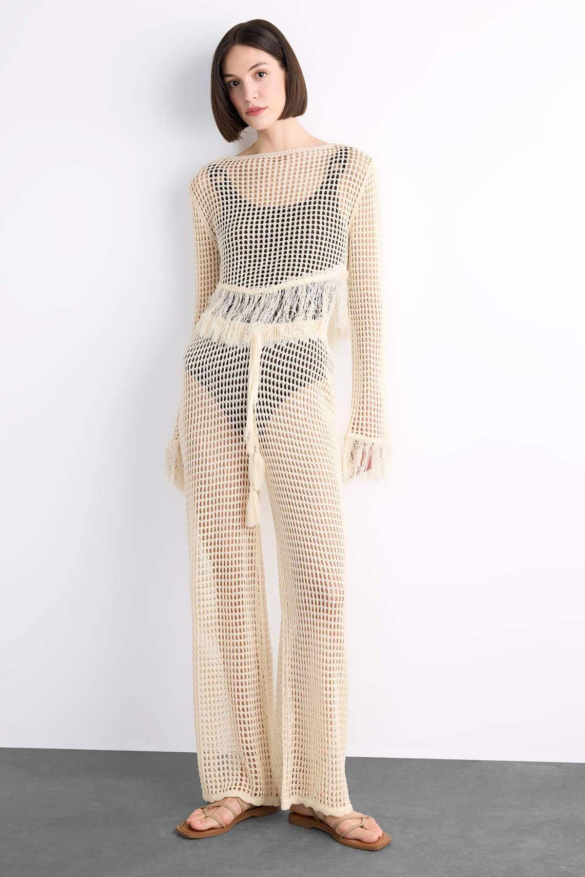DeFacto Gerade geschnittene Strandhose mit elastischem Bund F7460AX25HS