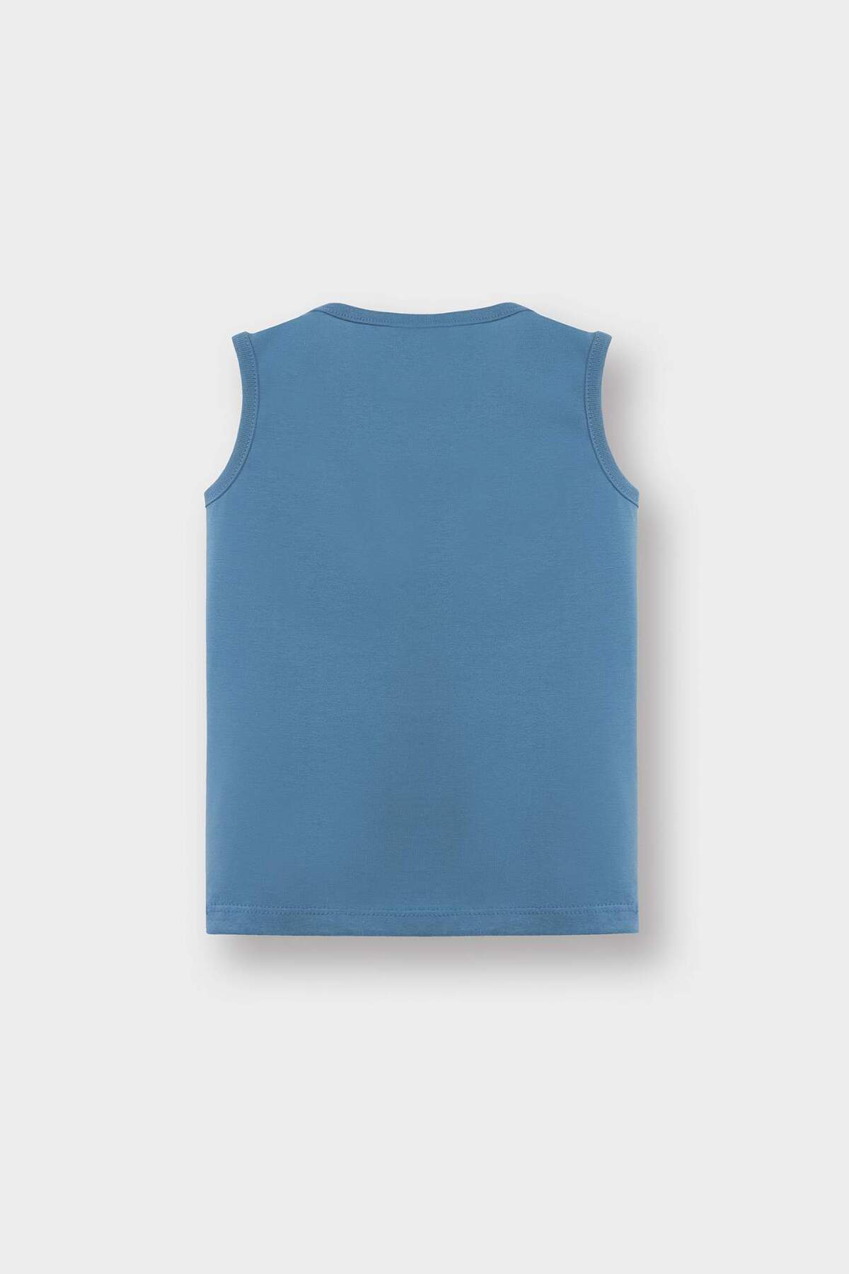 Defacto Bisiklet Yaka Baskılı 2'li Atlet Erkek Bebek E2338A525HS fotoğrafı 4 (önizleme)