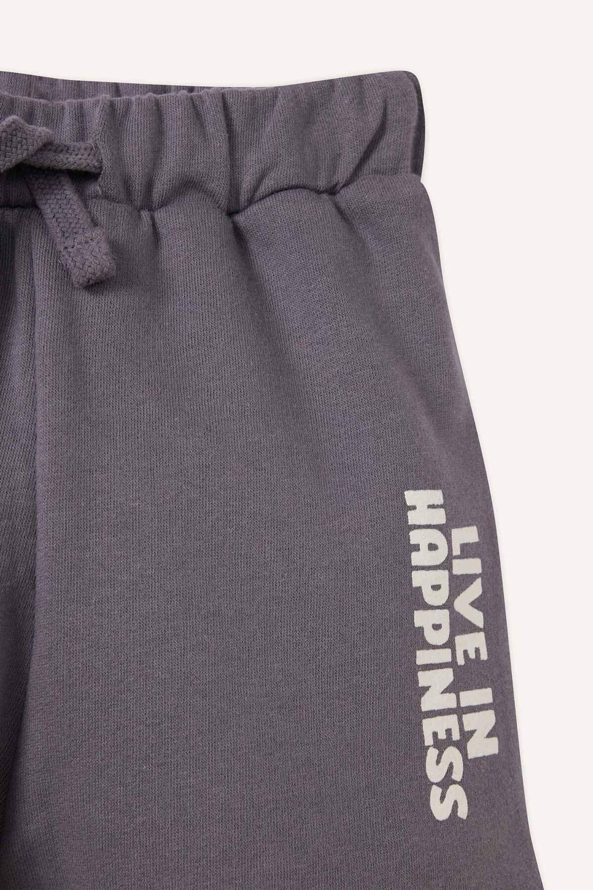 Defacto Baskılı Beli Lastikli Şort Erkek Bebek E1018A525SM fotoğrafı 2 (önizleme)