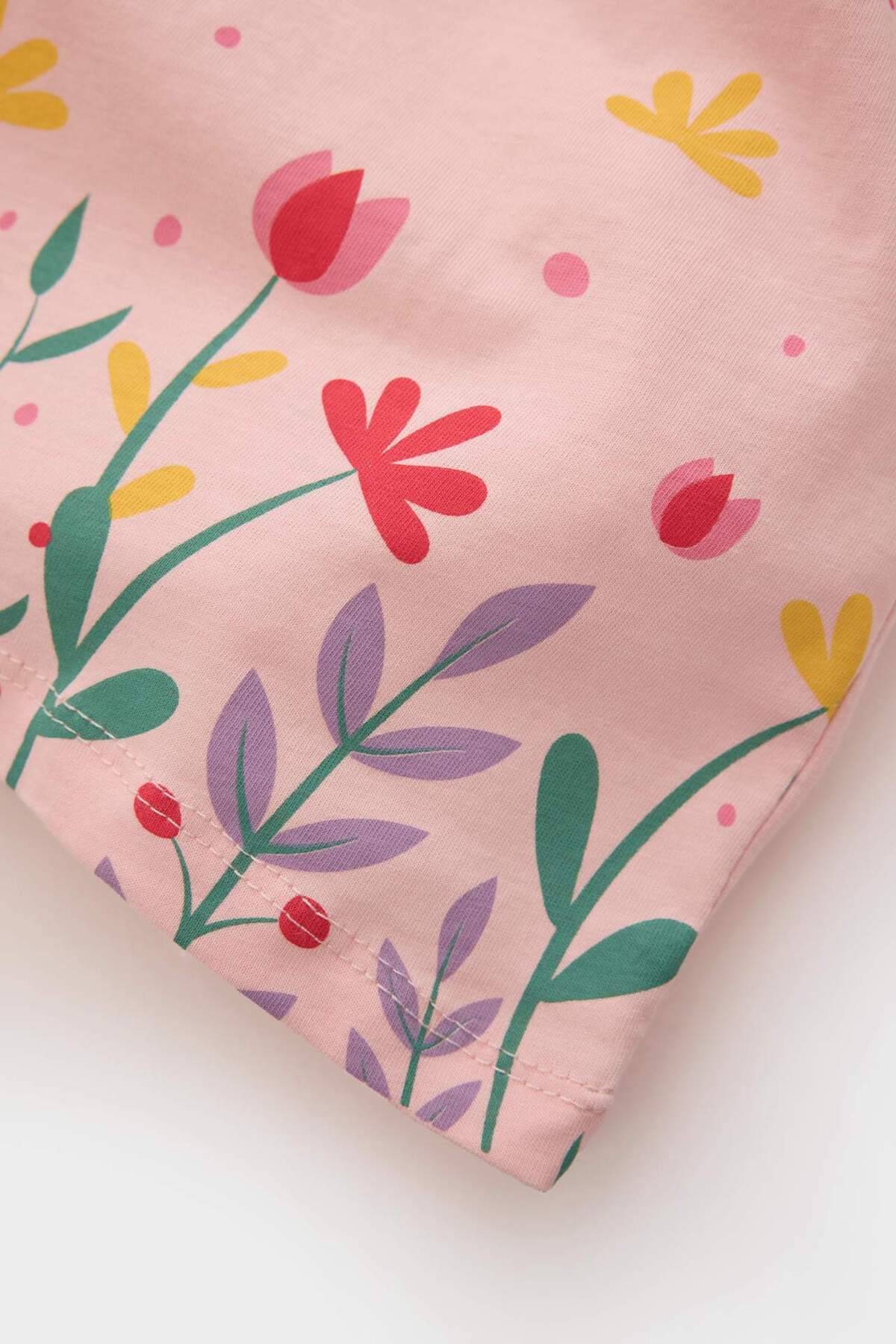 Defacto Çiçekli Askılı Elbise Kız Bebek C0285A525SM fotoğrafı 3 (önizleme)