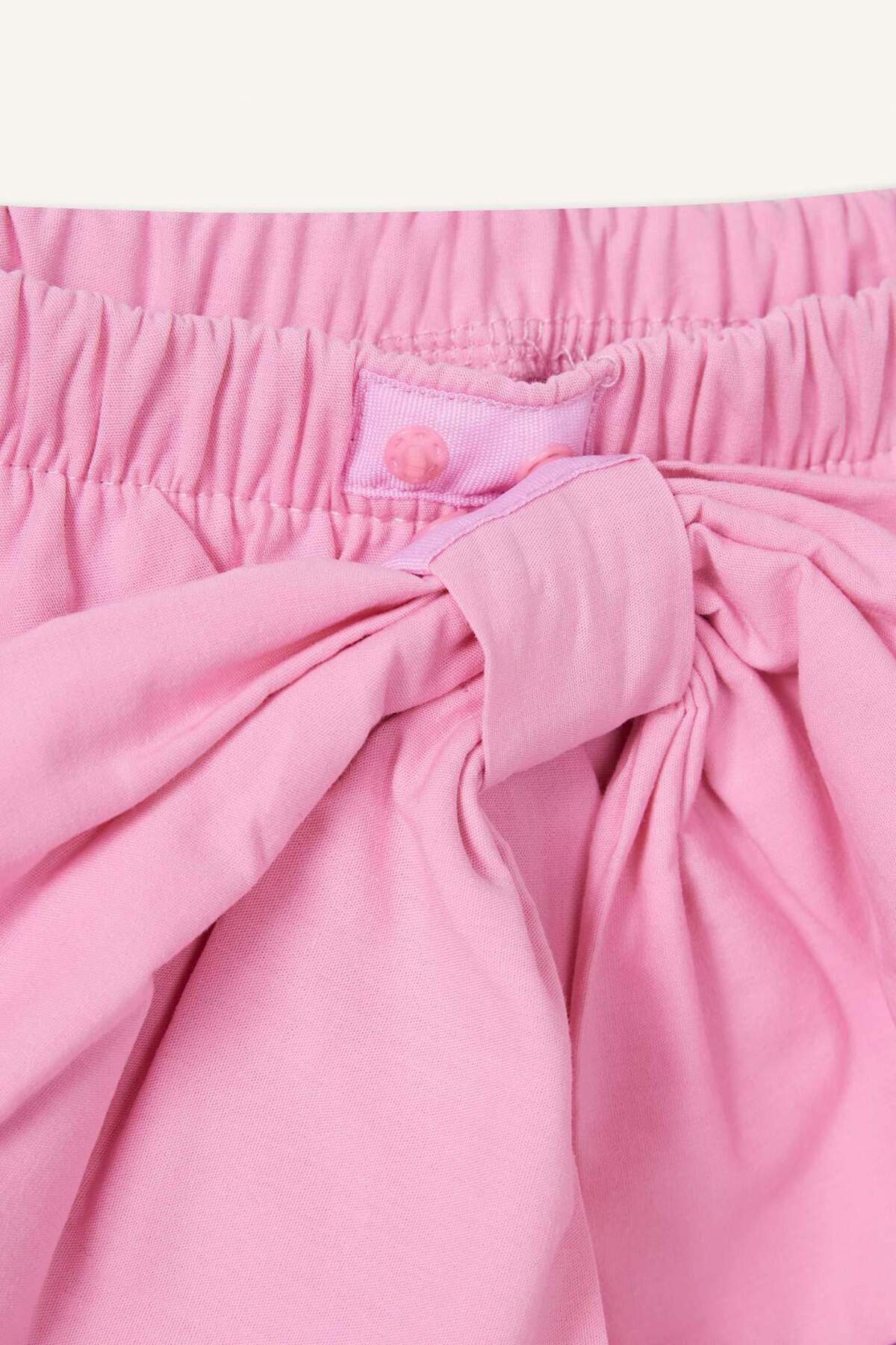 Defacto Beli Lastikli Poplin Etek Kız Bebek F5797A525SM fotoğrafı 5 (önizleme)