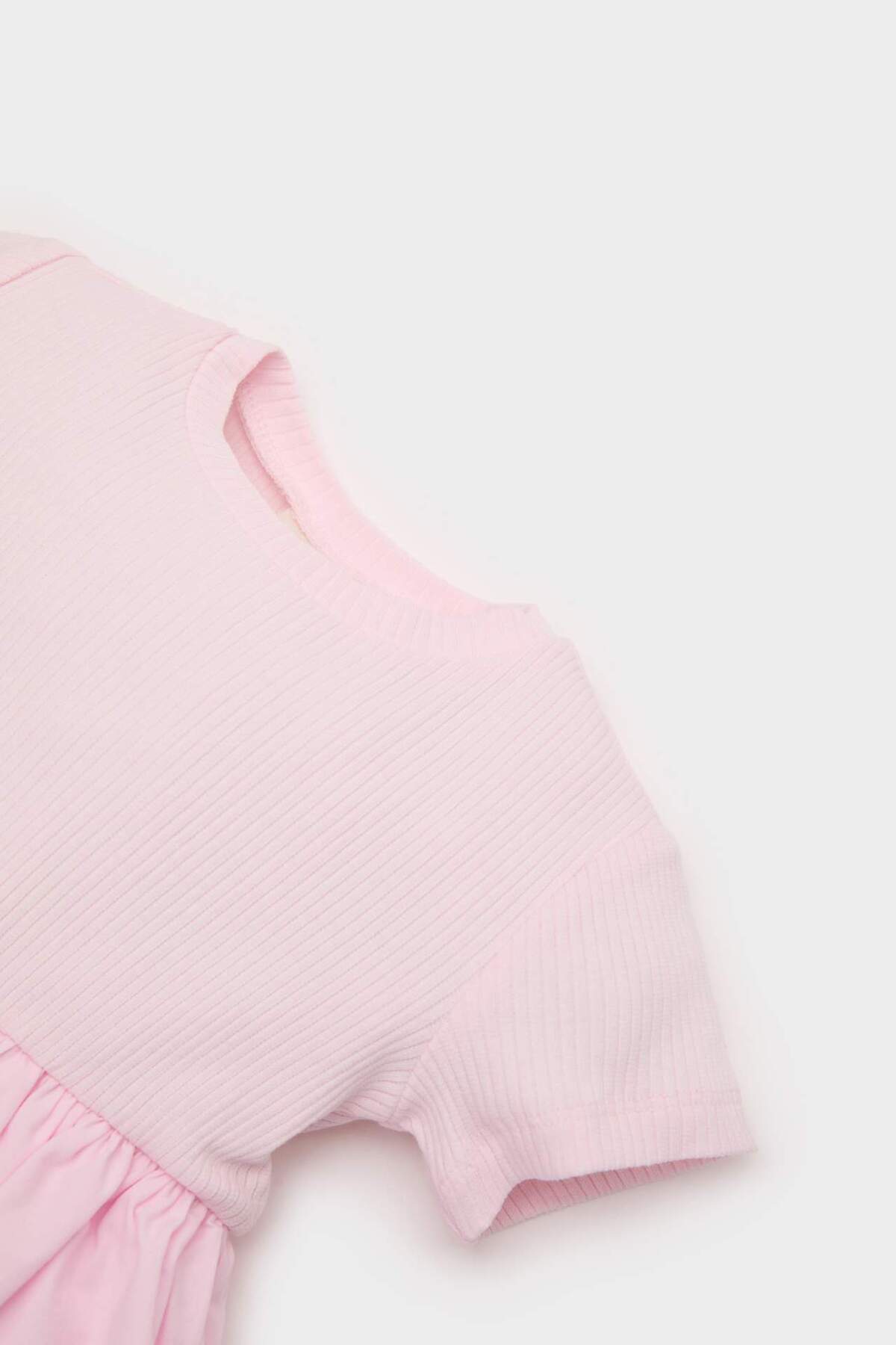 Defacto Kısa Kollu Fitilli Kaşkorse Yazlık Elbise Kız Bebek F0158A525SM fotoğrafı 2 (önizleme)