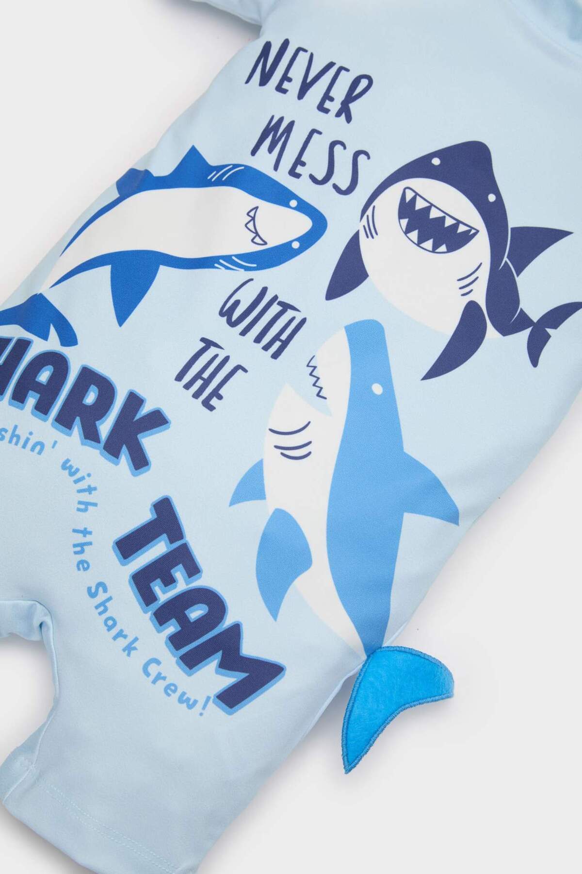 Defacto Köpek Balığı Desenli Mayo Erkek Bebek E3356A525SM fotoğrafı 3 (önizleme)