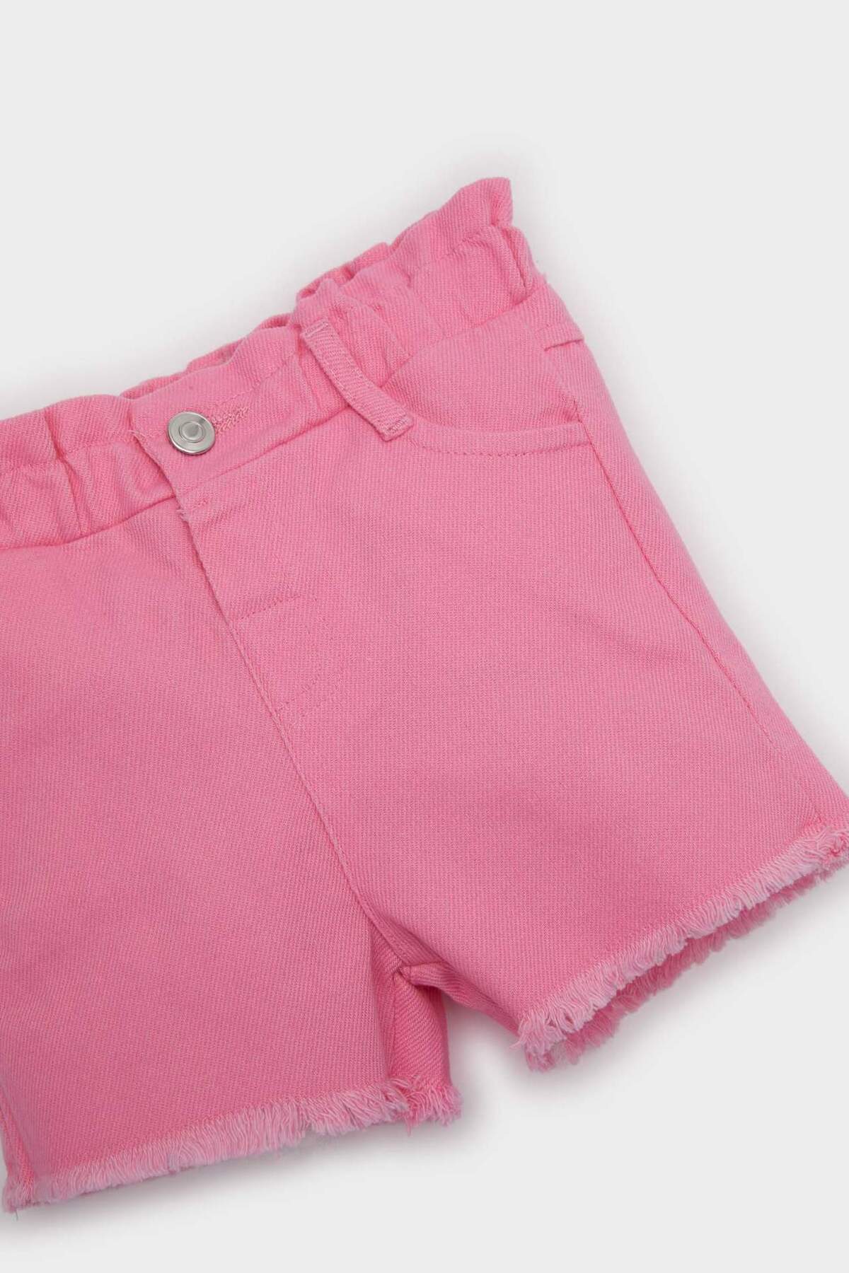 Defacto Paperbag Gabardin Şort Kız Bebek E4933A525SM fotoğrafı 2 (önizleme)