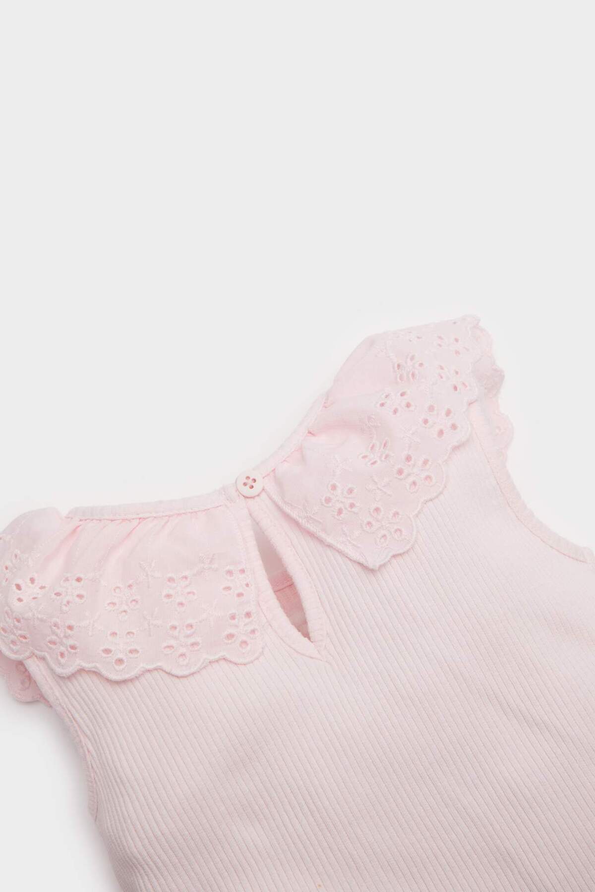 Defacto Dantel Yaka Atlet Kız Bebek C4010A525SM fotoğrafı 2 (önizleme)