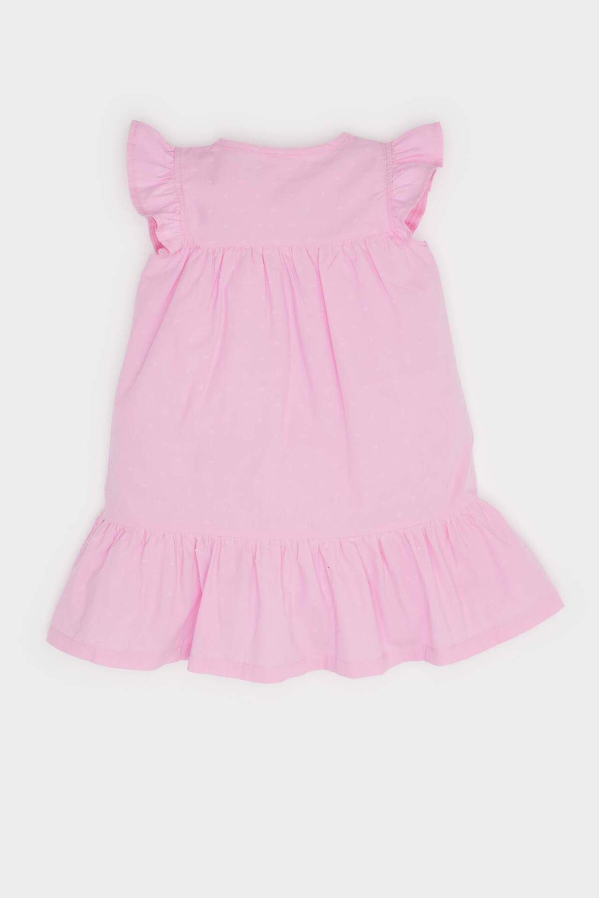 Defacto Bisiklet Yaka Kolsuz Yazlık Elbise Kız Bebek E7882A525SM fotoğrafı 4 (önizleme)