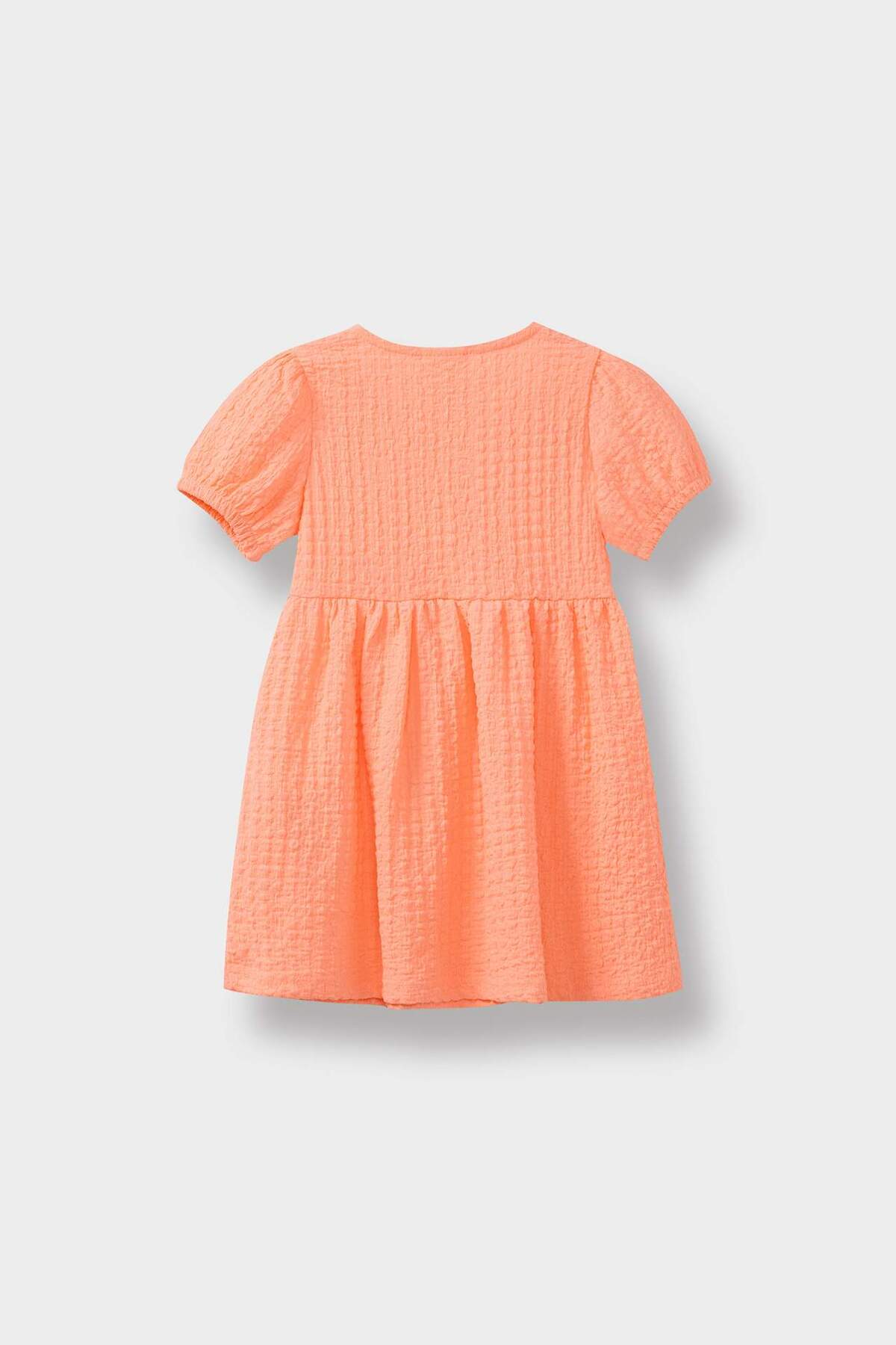 Defacto Kısa Kollu Bürümcük Yazlık Elbise Kız Bebek E8716A525SM fotoğrafı 7 (önizleme)