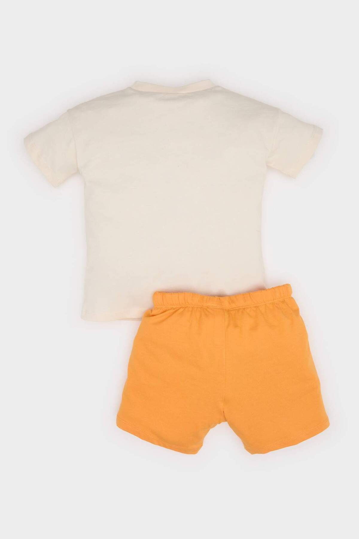 Defacto 2li Takım Top Baskılı Kısa Kollu Tişört Beli Lastikli Şort Alt Erkek Bebek E6793A525SM fotoğrafı 4 (önizleme)