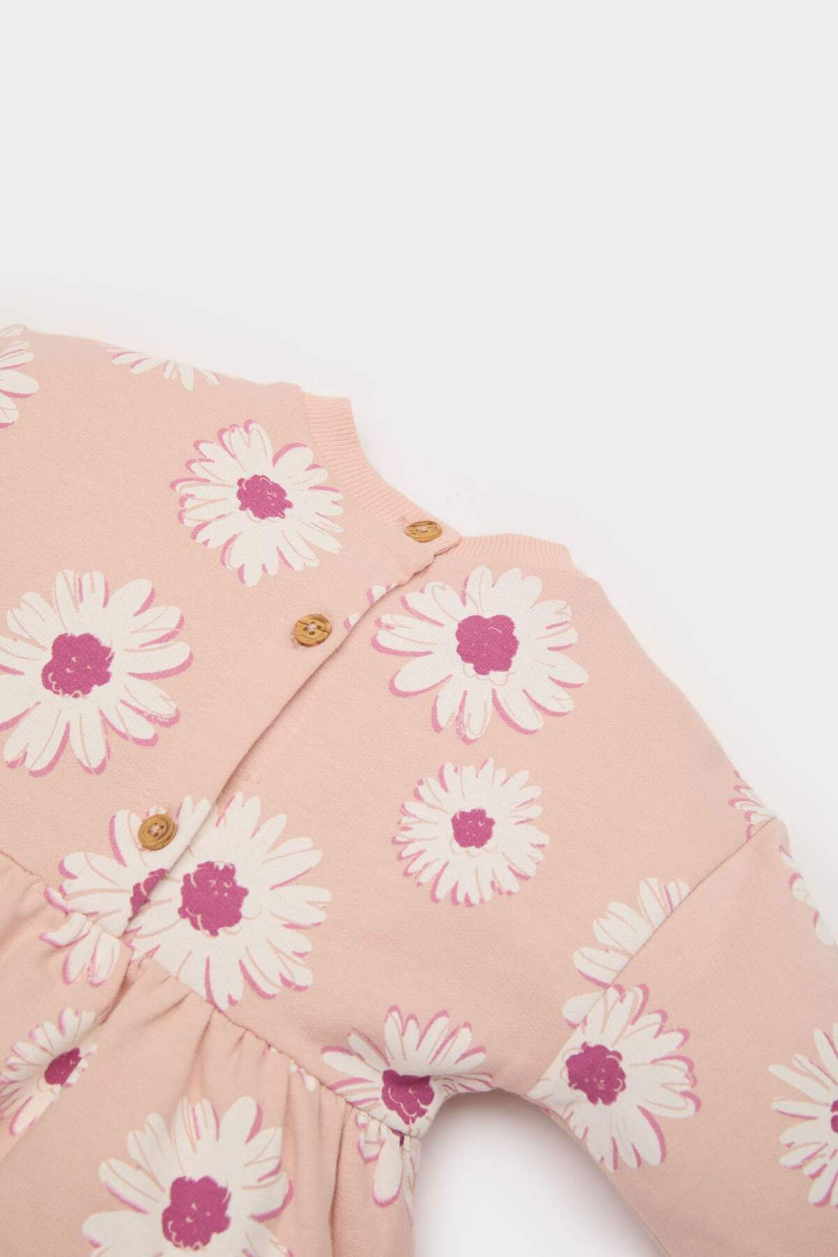 Defacto Çiçekli Uzun Kollu Elbise Kız Bebek E5788A525SP fotoğrafı 2 (önizleme)