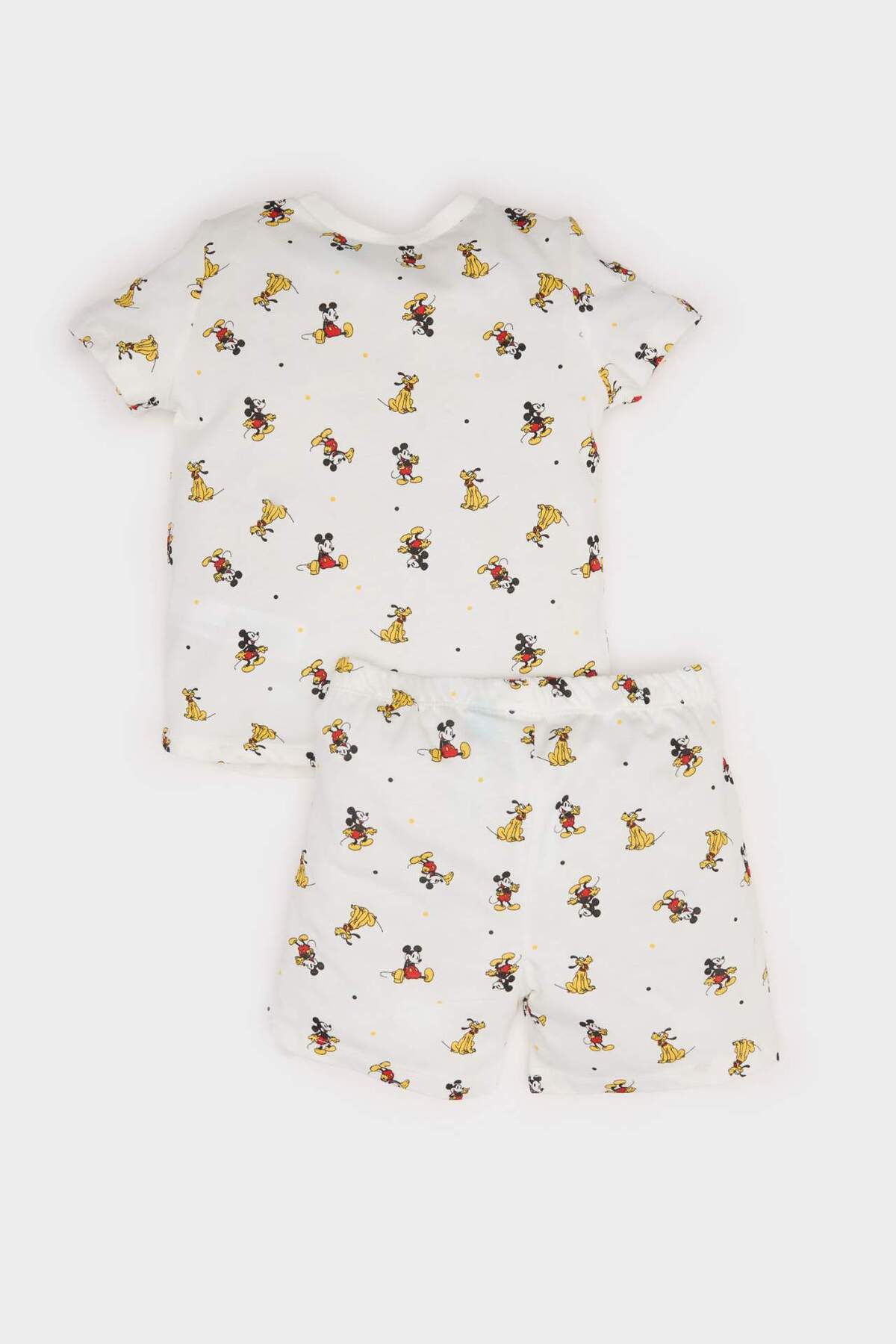 Defacto %100 Pamuklu Dısney Mıckey & Mınnıe Beli Lastikli Pijama Takımı Erkek Bebek E1185A525HS fotoğrafı 4 (önizleme)