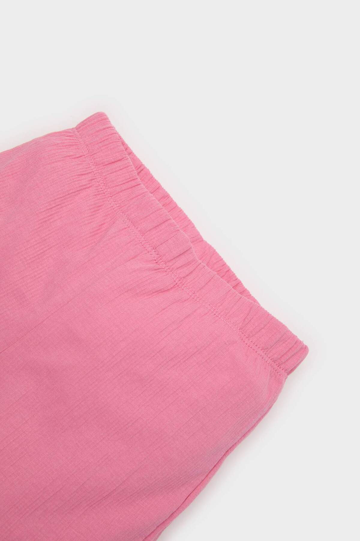 Defacto 2'li Takım Çiçekli Kısa Kollu Bluz Beli Lastikli Pantolon Kız Bebek E8441A525SM fotoğrafı 5 (önizleme)