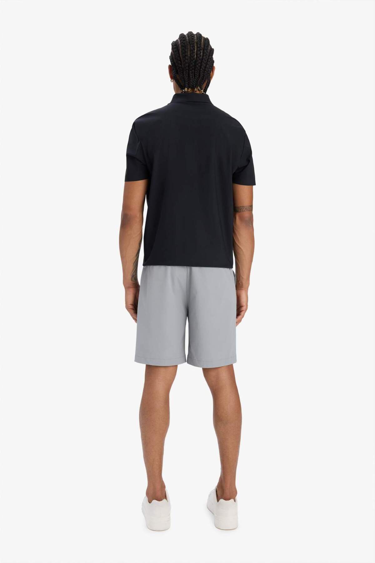 DeFacto Slim Fit Dar Kesim Sporcu Dokuma Şort D9249AX25SP görsel 8