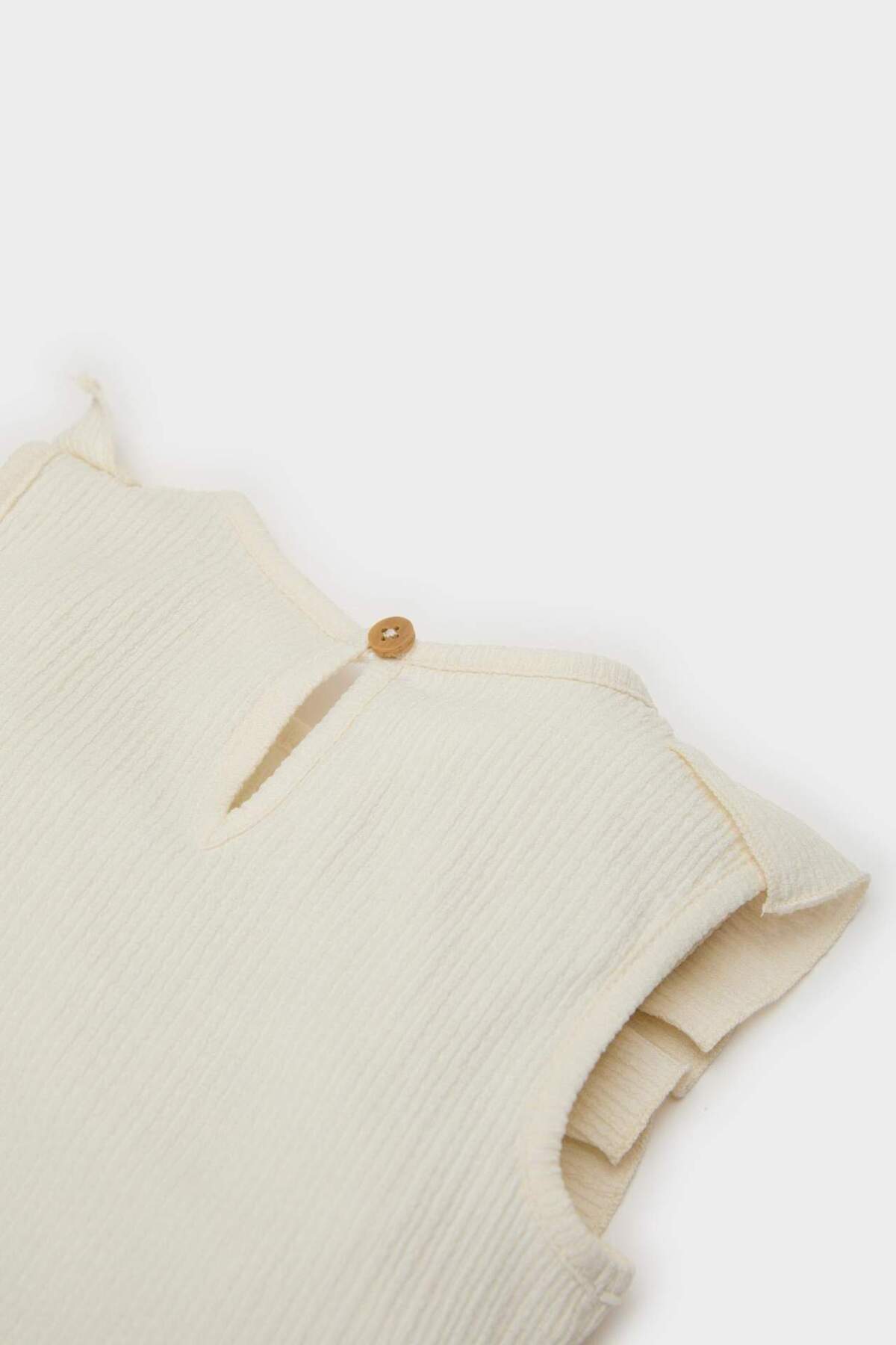 Defacto 2li Takım Kolsuz Bluz Beli Lastikli Geniş Paça Pantolon Kız Bebek C4016A525SM fotoğrafı 5 (önizleme)