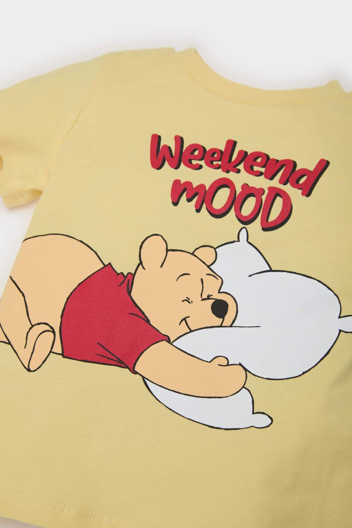 Defacto %100 Pamuklu Disney Wınnıe The Pooh Beli Lastikli Pijama Takımı Erkek Bebek E4785A525HS fotoğrafı 3 (önizleme)