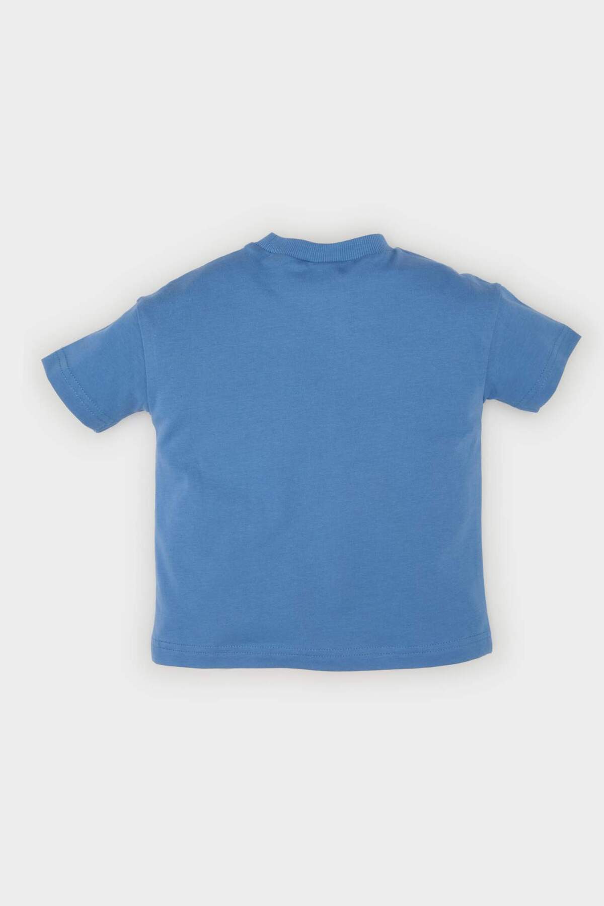 Defacto Bisiklet Yaka Baskılı Kısa Kollu Tişört Erkek Bebek B7011A525SM fotoğrafı 3 (önizleme)