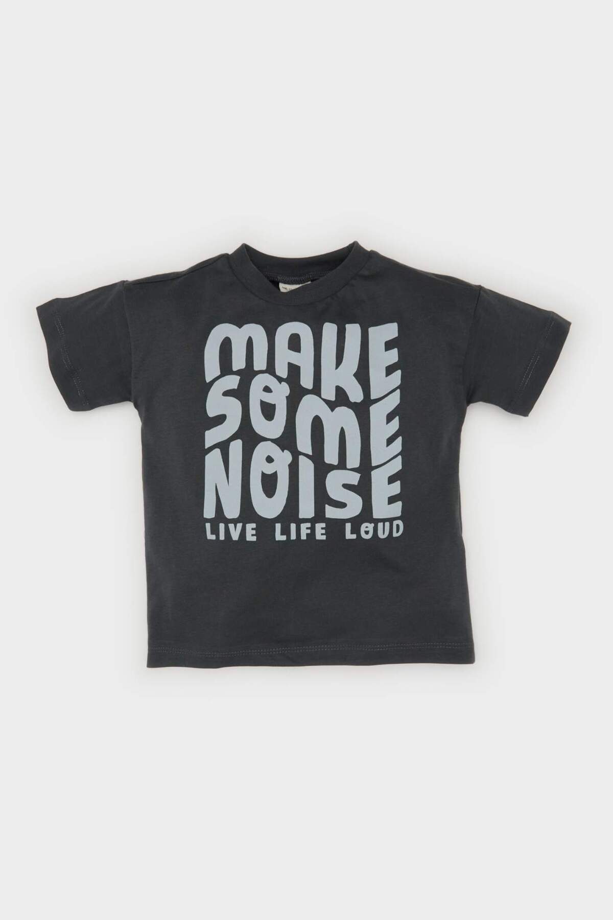 Defacto 2'li Takım Baskılı Kısa Kollu Tişört Salopet Tulum Erkek Bebek B8079A525SM fotoğrafı 2 (önizleme)