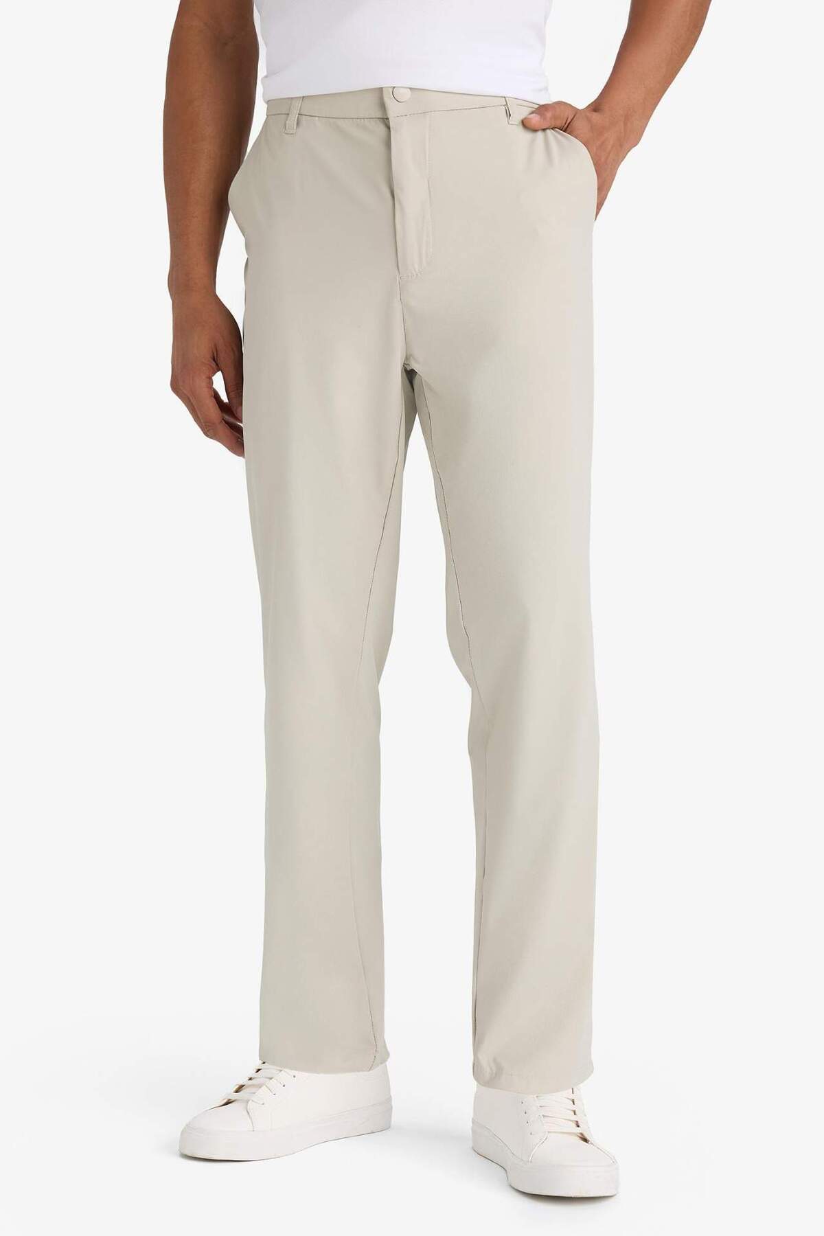 Defacto  Slim Fit Dar Kesim Standart Paça Esnek Multifonksiyonel Dokuma Sporcu Pantolon D9247AX25SP - Görsel 4