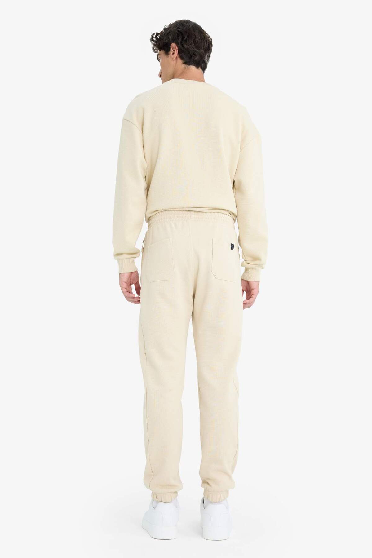 DeFacto Slim Fit Dar Kesim Fermuar Cepli Pike Eşofman Altı D5258AX25SP görsel 8